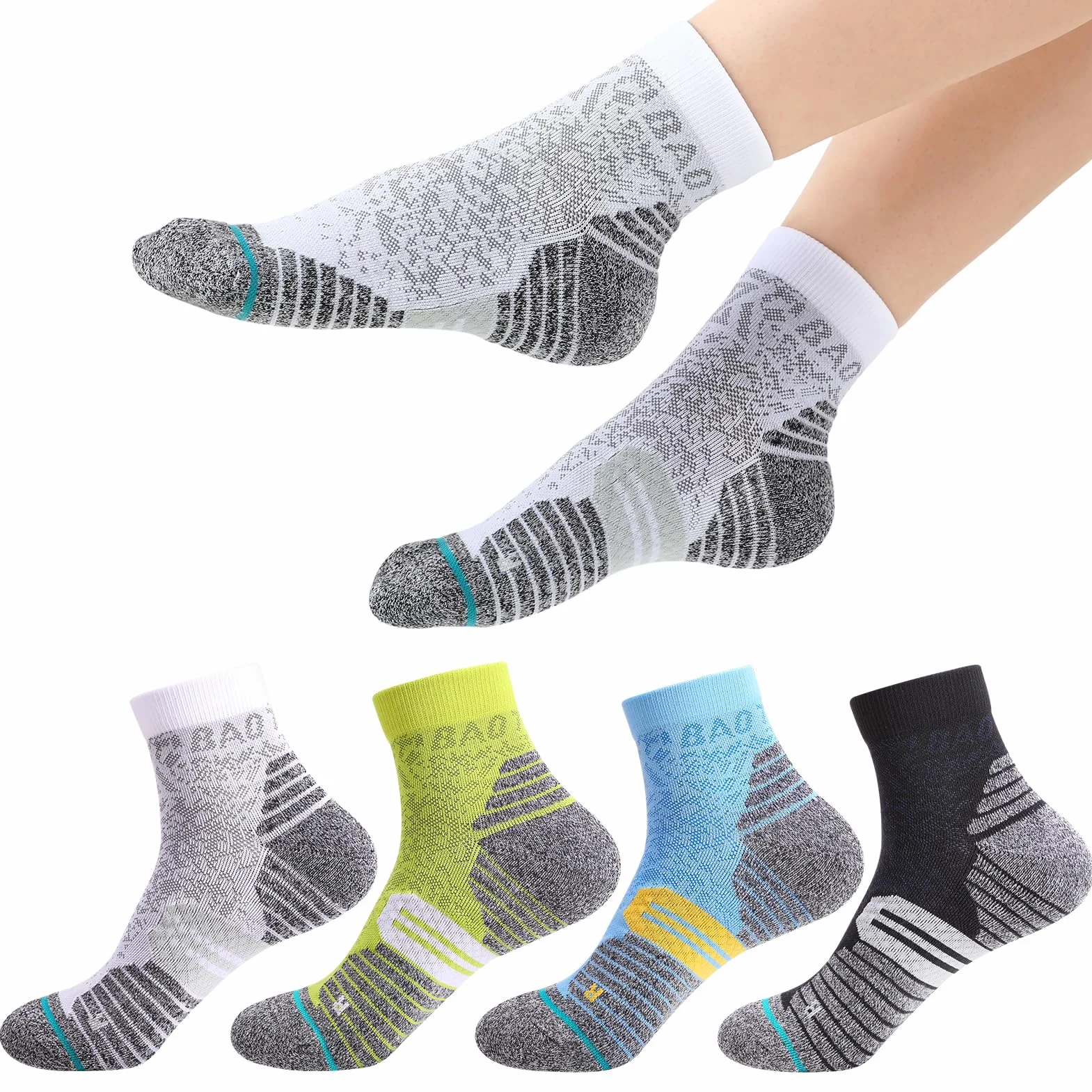 Calcetines compresión fascitis plantar 15 mmHg mujer hombre antideslizantes correr