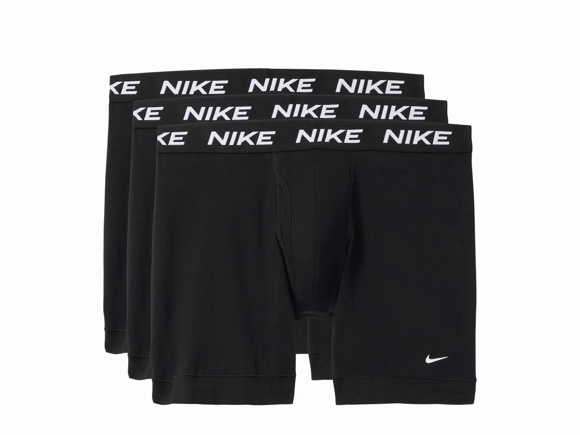 Nike Calzoncillos Tipo bóxer elásticos de algodón para Todo el día para Hombre con bragueta (Paquete de 3)