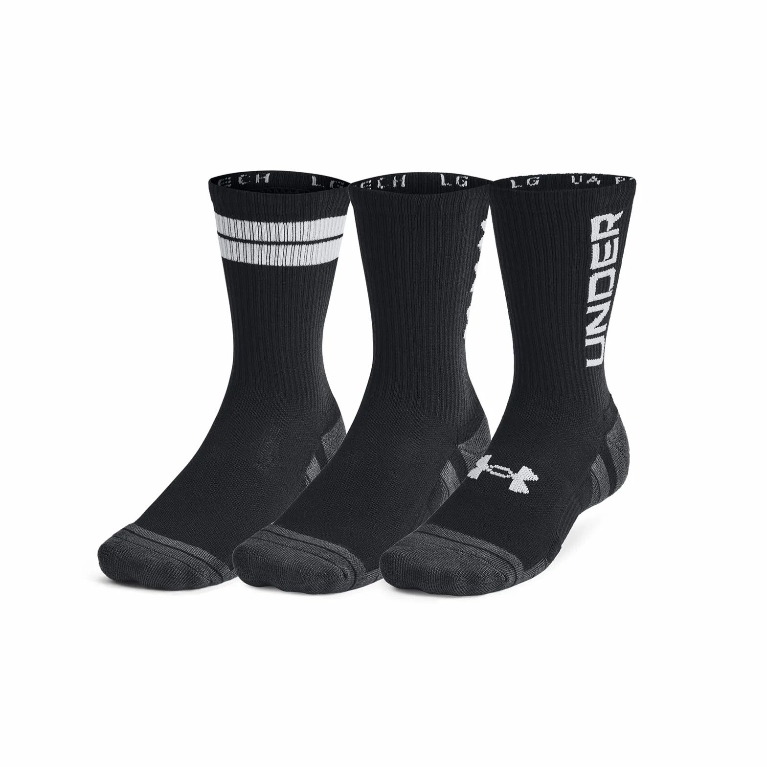 Under Armour UA Perf Tech Nov 3pk Crew Tecnología de rendimiento Unisex adulto