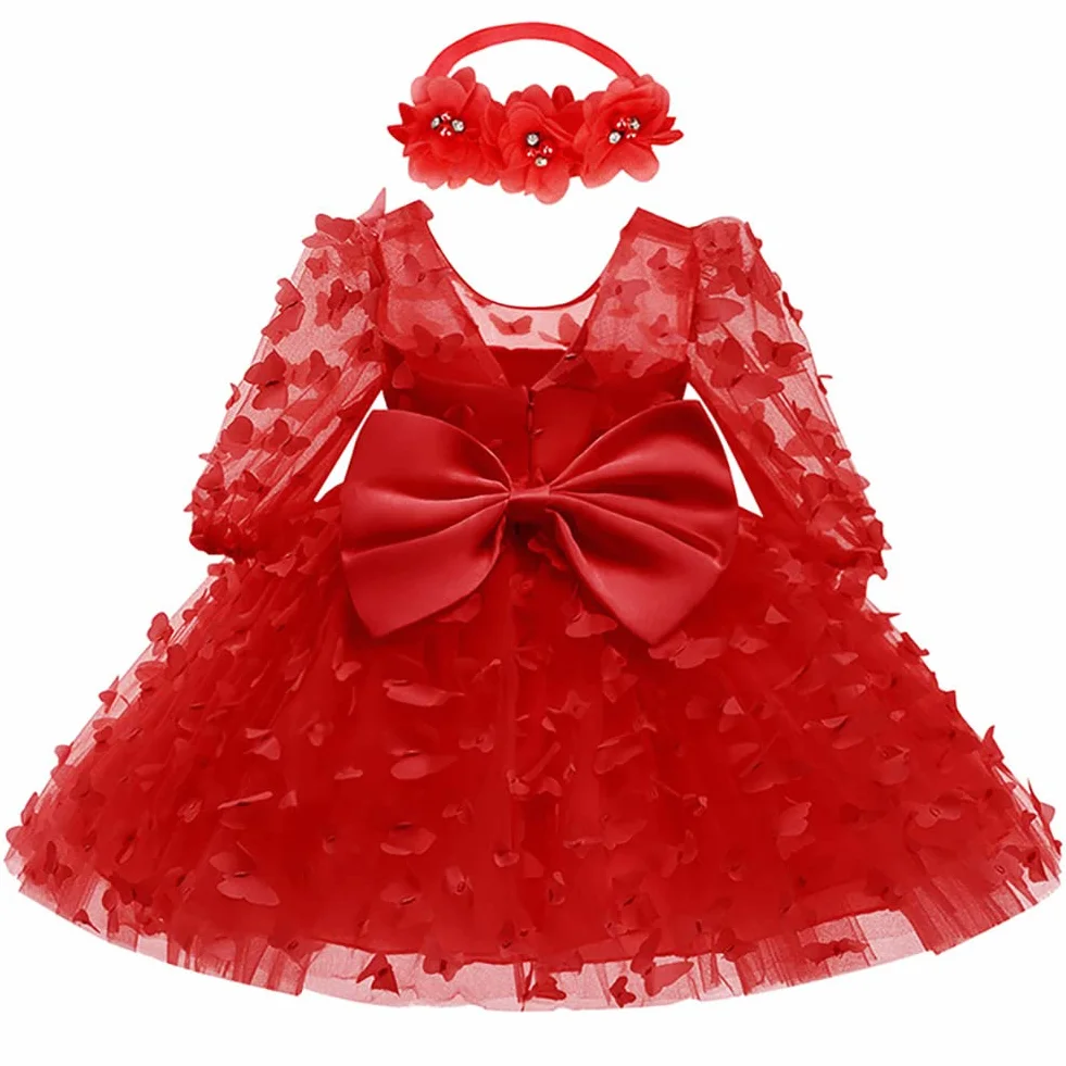 Bebé Niña Vestidos Tutu Flor Boda Cumpleaños Cake Smash San Valentín Navidad Bautismo Vestido de fiesta