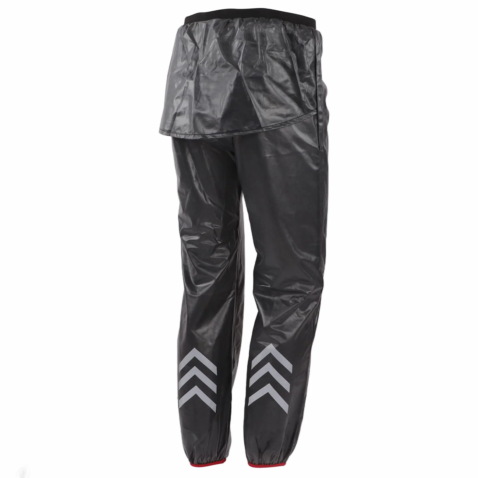 Pantalones de Lluvia Reflectantes Impermeables Gris Oscuro para Ciclismo