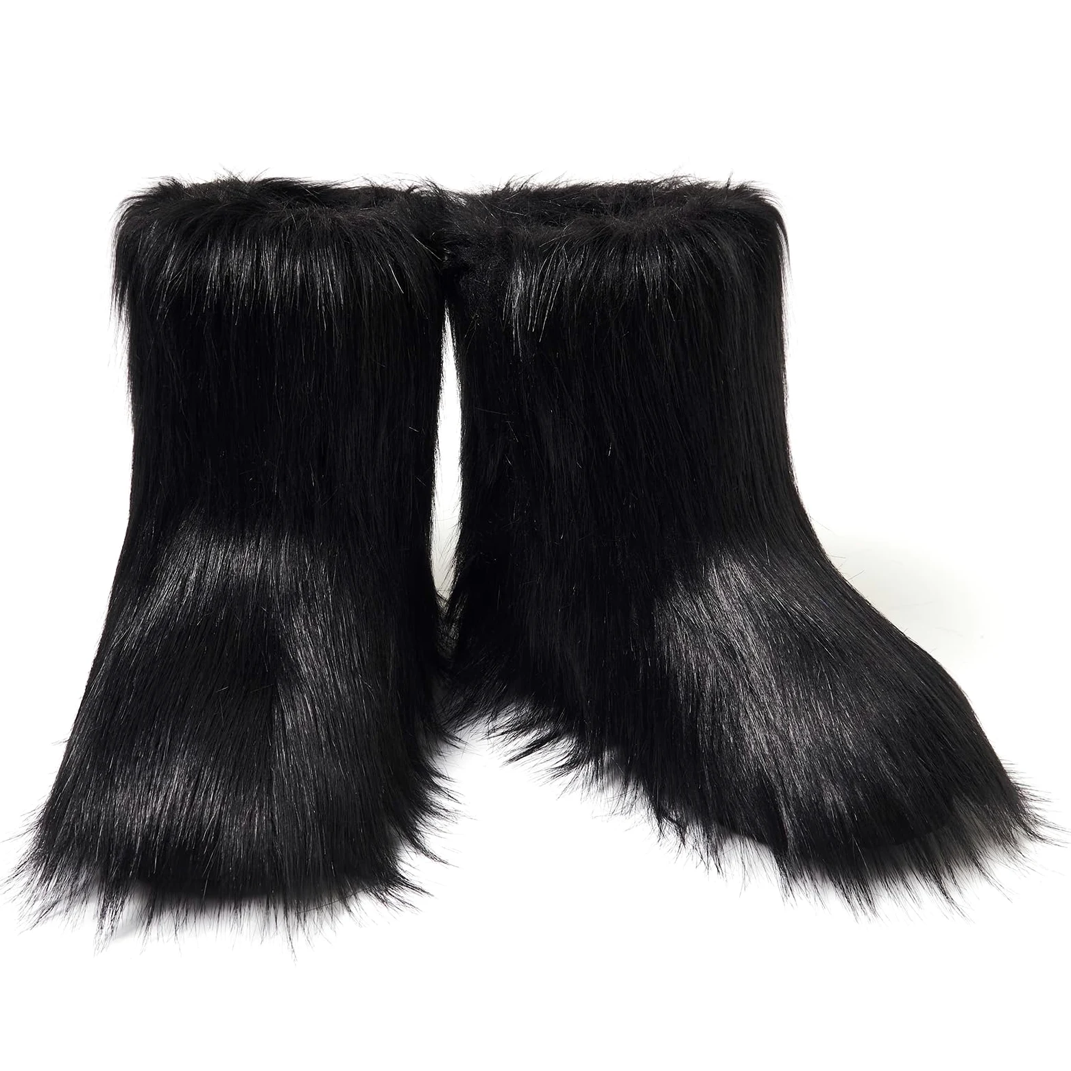 Shenduo Mujer Piel Sintética Botas Media Caña | Moda Forradas de Piel Sintética Cálido, Material Piel Sintética