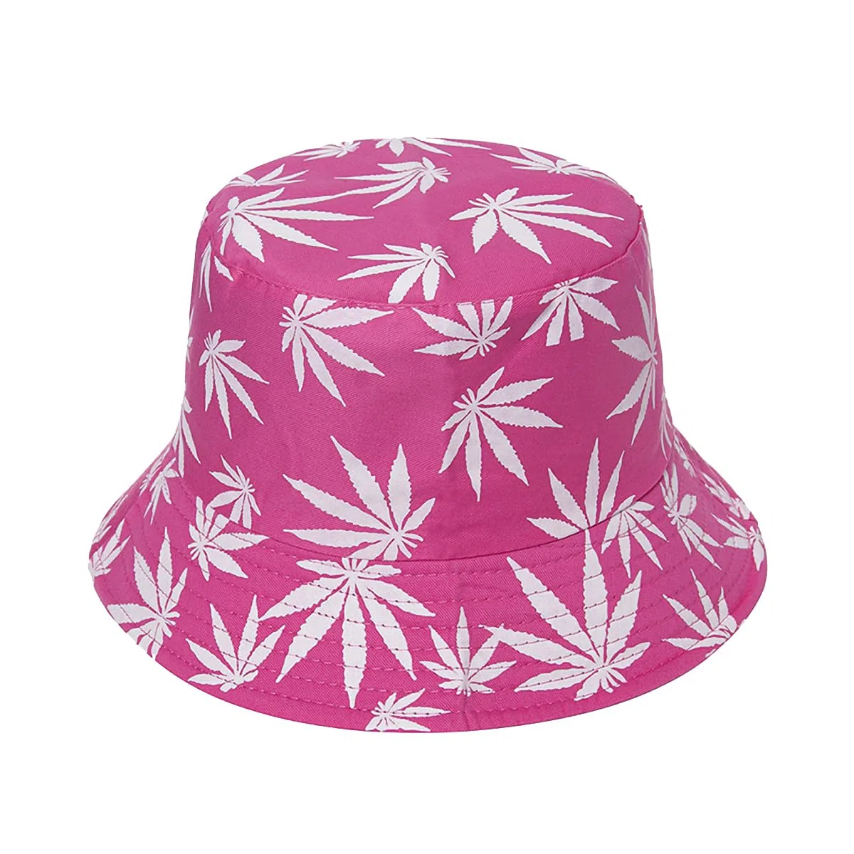 Punk - Gorras de pescador con diseño de hojas rojas, color negro, verde, rojo, para hombre