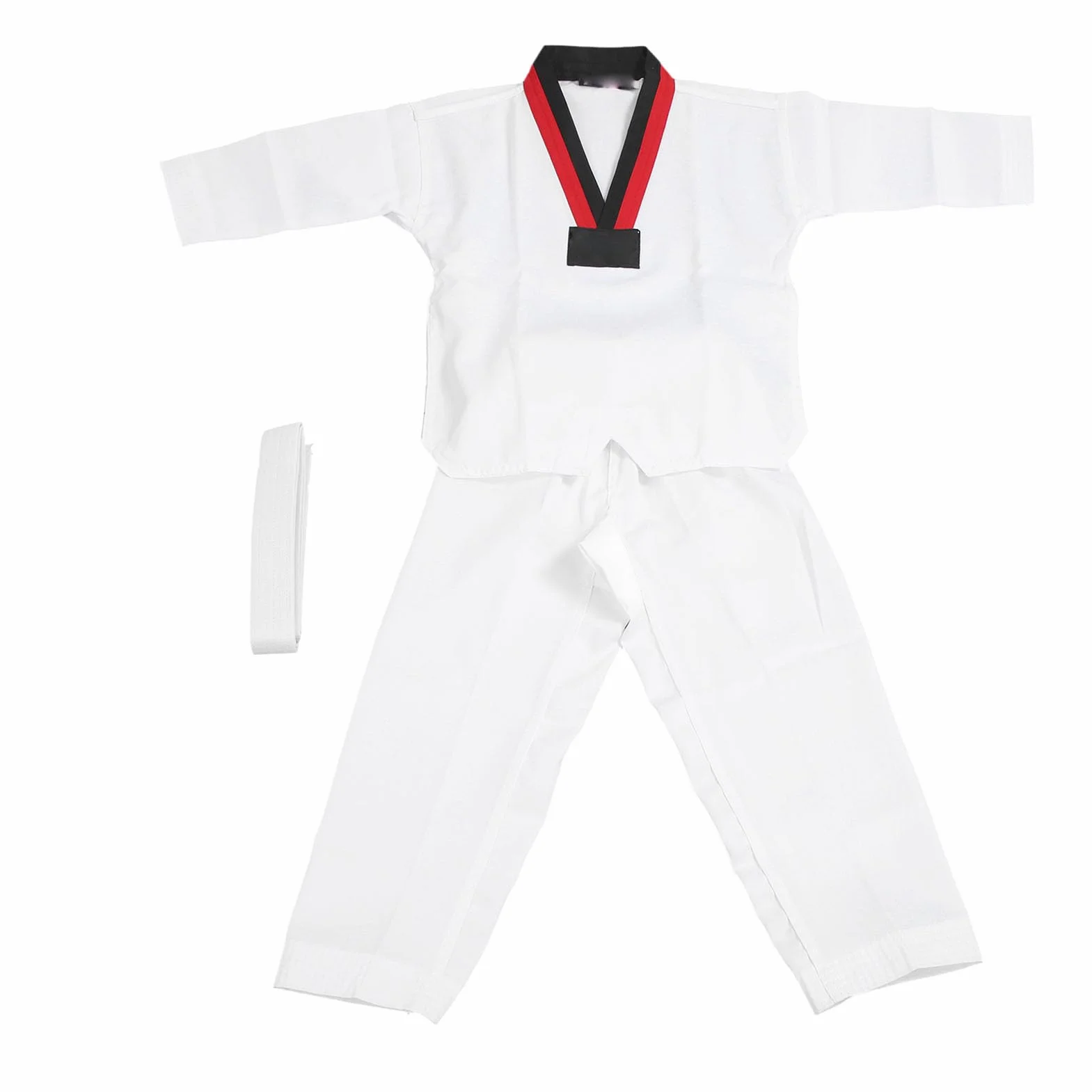 LJCM Traje de Taekwondo para Niños, Uniforme de Entrenamiento de Poliéster y Algodón