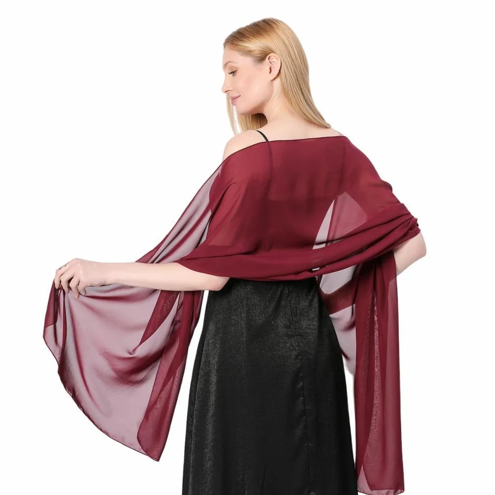 Proumhang Mujeres Mantones de Gasa Suave Bufandas Wraps 70cm x 200cm