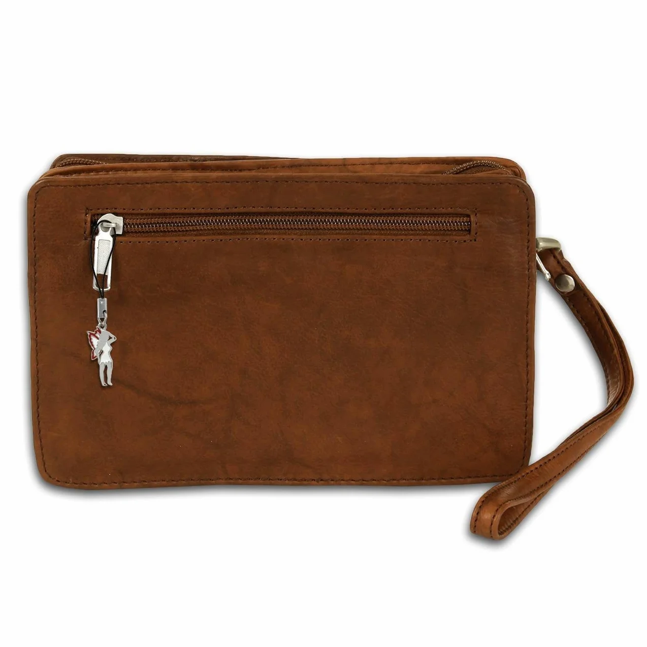 DrachenLeder Bolso de Muñeca Hombres de Cuero Marrón Beige Bolsillo Teléfono Móvil OTJ512C Una Oferta de IMPPAC, Tan, Marrón, medium, Elegante