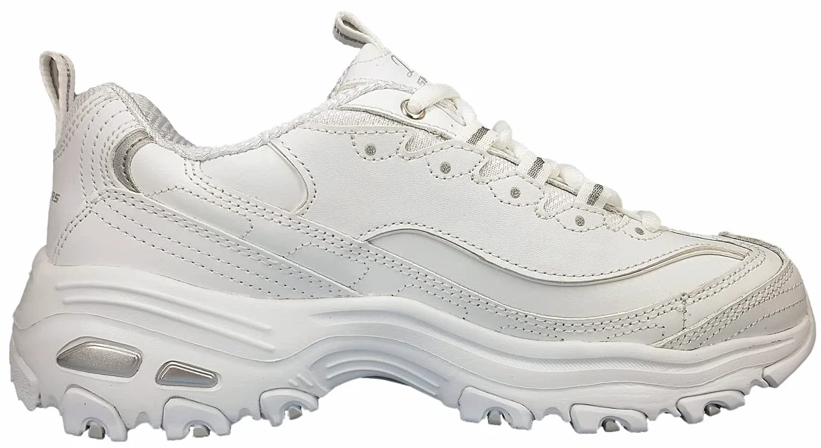 Skechers 11936 - Zapatillas de Otra Piel mujer, color Blanco, talla 39 EU M