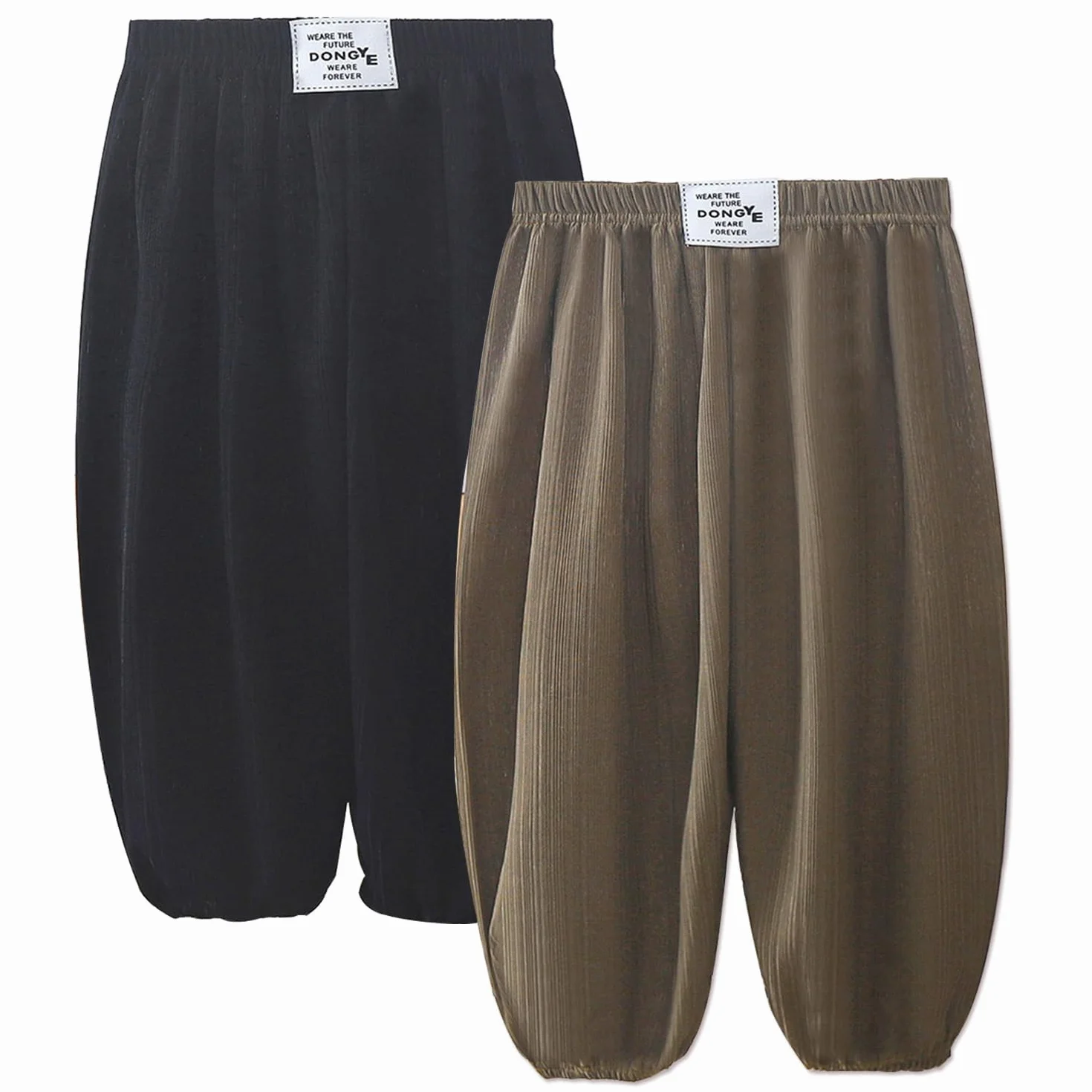 YUANQIAN Pantalones de seda de hielo transpirables secado rápido repelentes mosquitos para niños