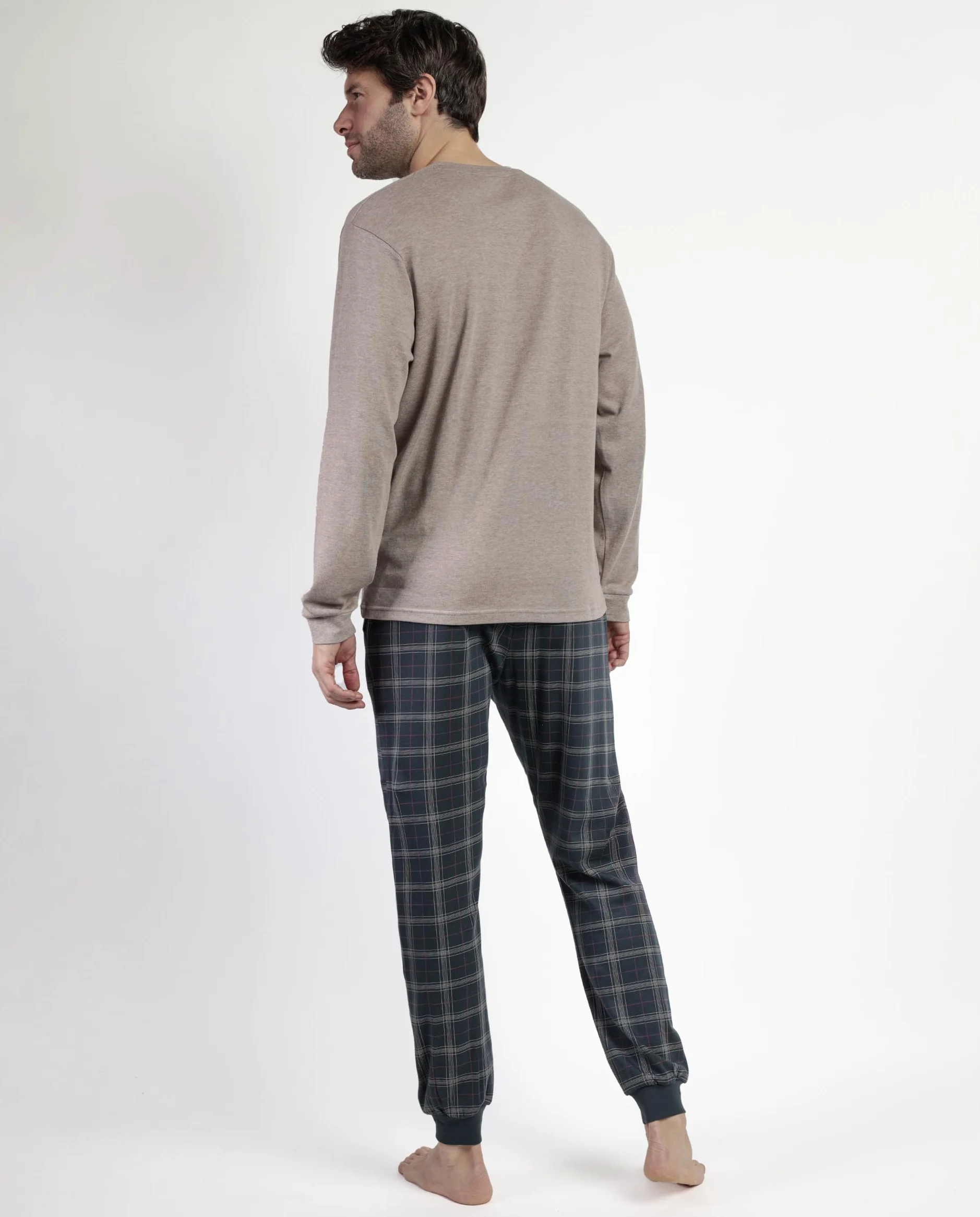 ADMAS Classic Pijama Manga Larga Cinnamon para Hombre