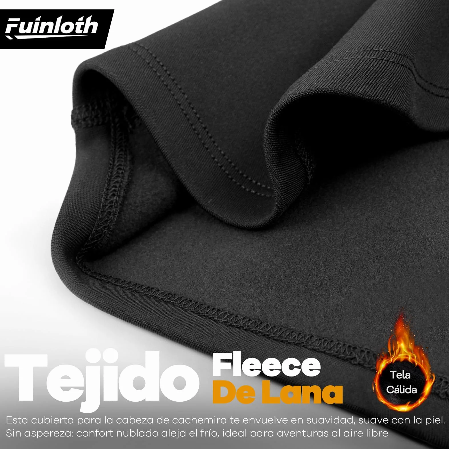 fuinloth Pasamontañas Moto, Invierno Balaclava Anti Viento Termico Sotocasco Esquí Hombre/Mujer