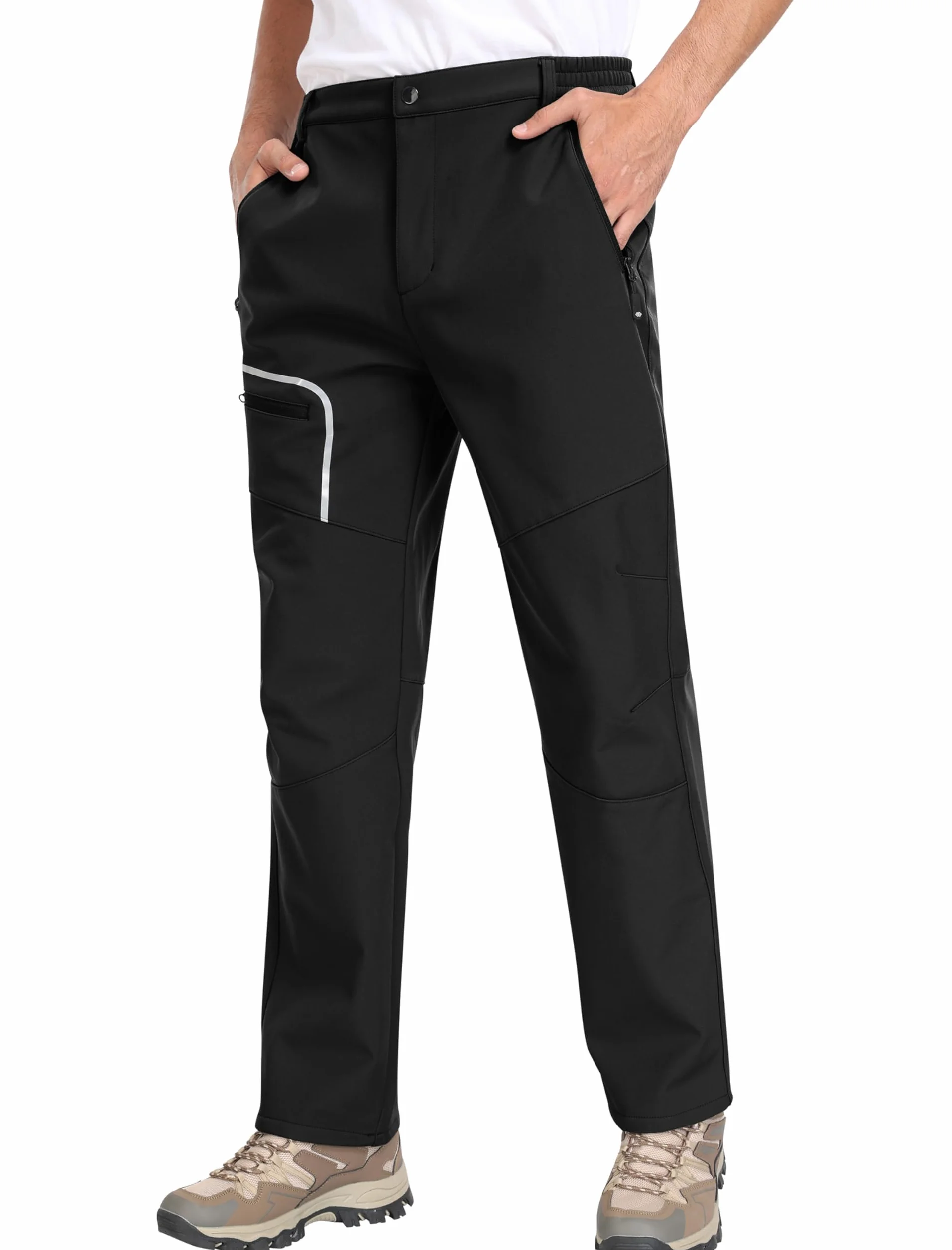 MoFiz Pantalones de Nieve Impermeables Montaña Softshell Invierno Trekking