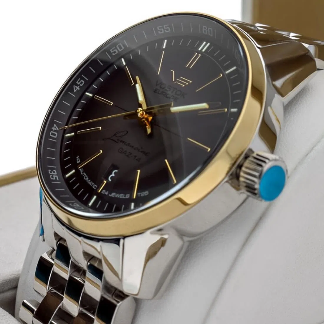 Vostok Europe Reloj Analógico para Hombre de Automático con Correa en Cuero 565E593
