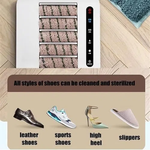 Cepillo de Zapatos Recargable por inducción de 260 RPM, máquina Totalmente automática para Limpiar y pulir Suelas de Zapatos para el hogar y la Oficina.