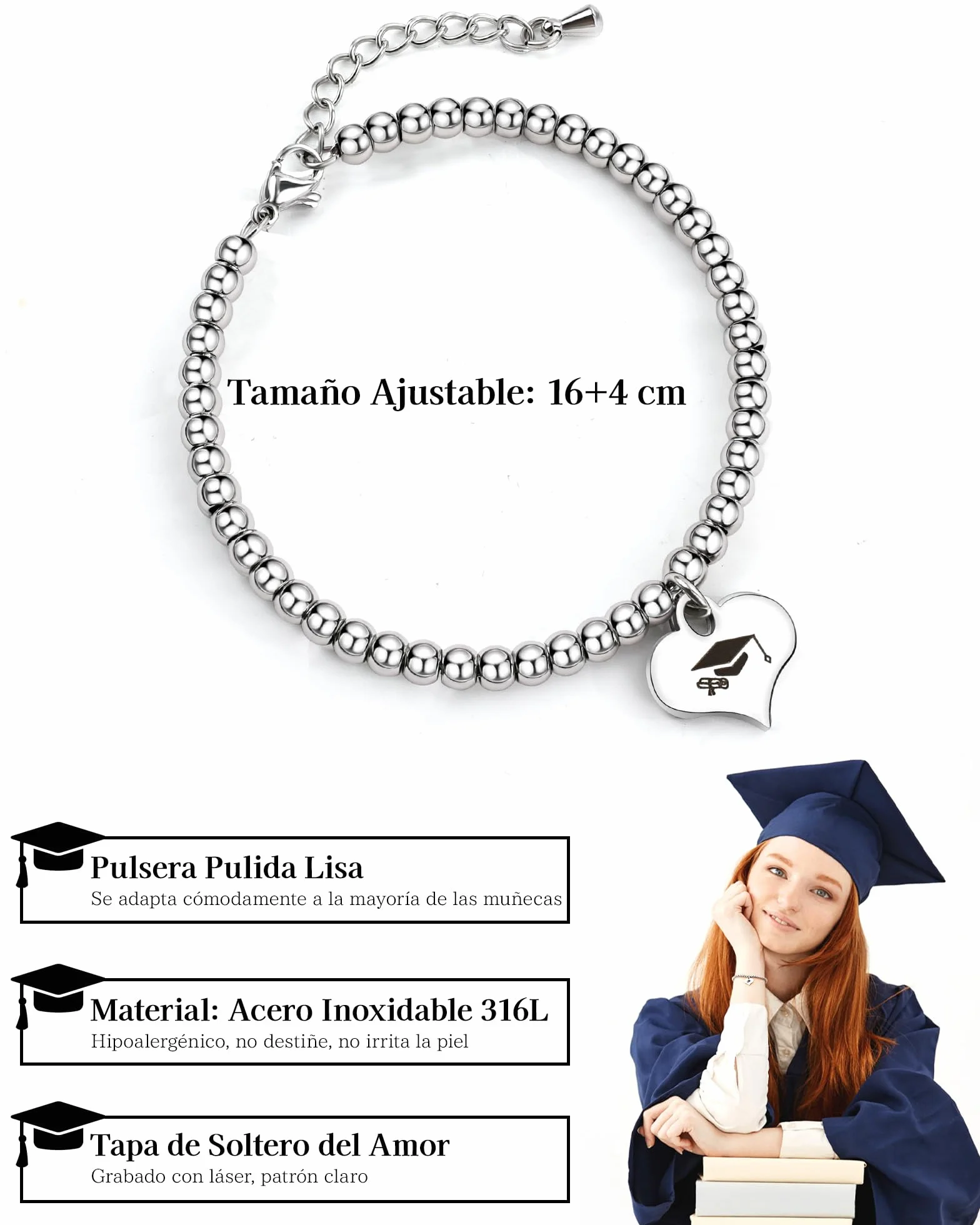 SUNSH Pulsera Graduación para Mujer Regalo Original