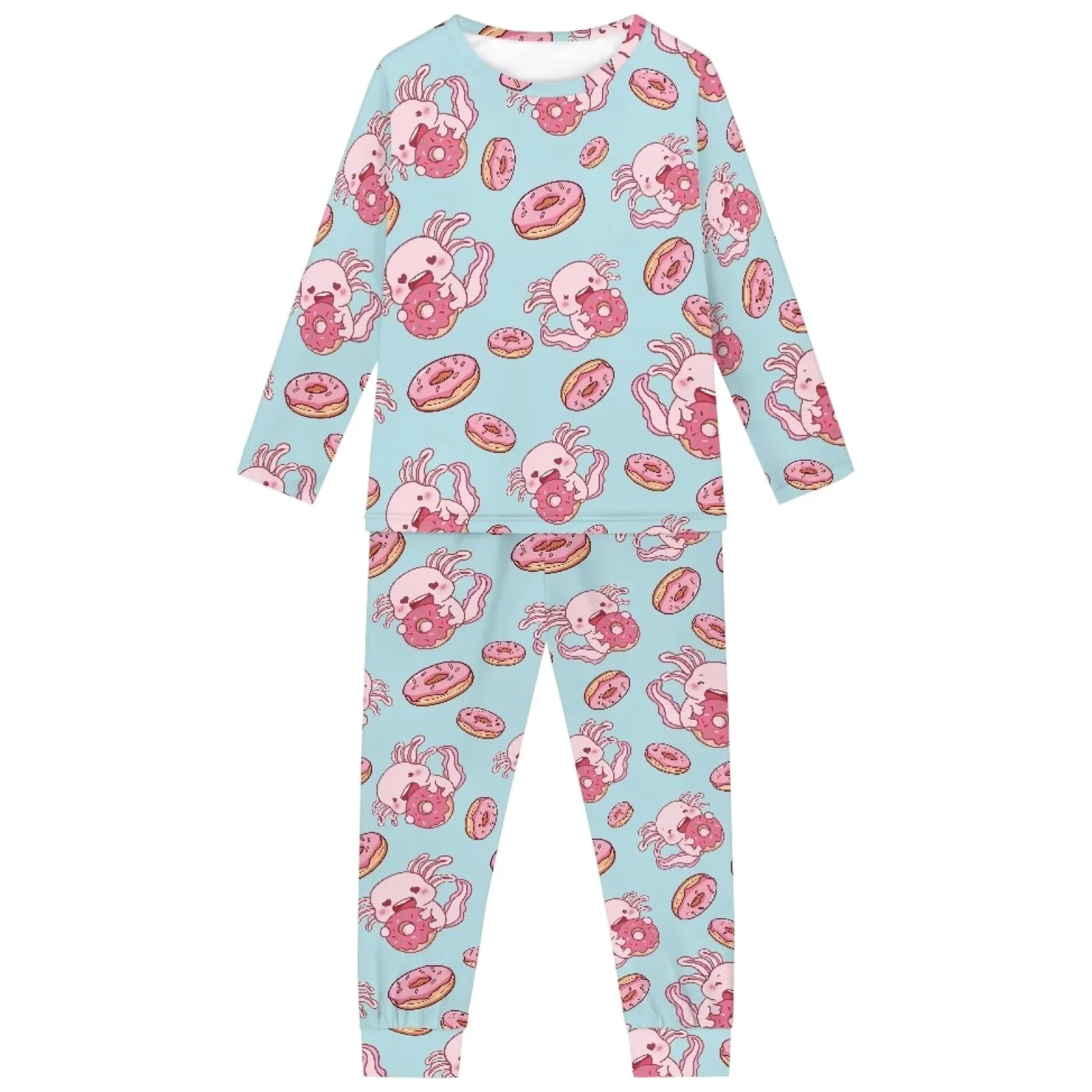 Pijama de manga larga con bolsillos para niños, conjunto de camisa y pantalones para niños de 3 a 16 años