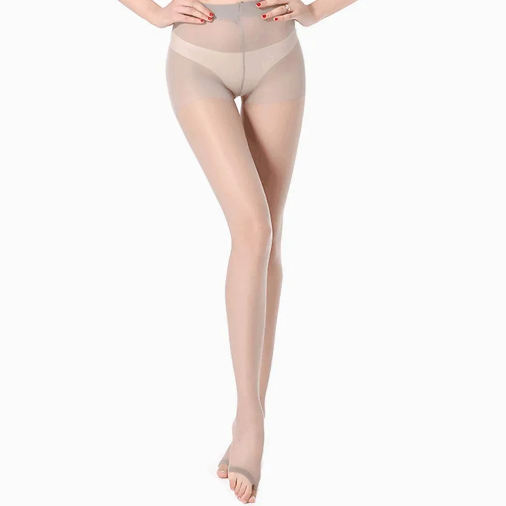 Pantimedias para Mujeres, Medias de compresión con Punta Abierta, Pantimedias sin Punta, Abrazaderas con Punta Abierta de Encaje hasta el Muslo Medias Altas,Gris,2 Pair
