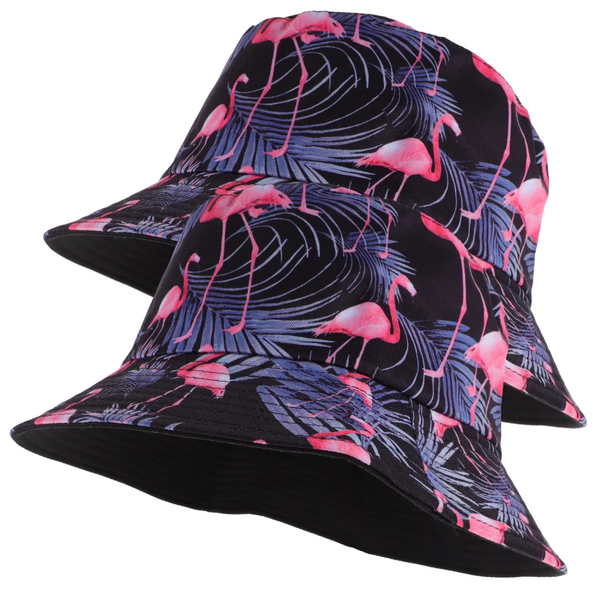 VALICLUD 2 Series Sombrero Azul para Mujer Sombrero De Pescador con Diseño De Flamenco De Viaje Gorra De Pescador Gorras para Mujer s De a De 2 Piezas*2