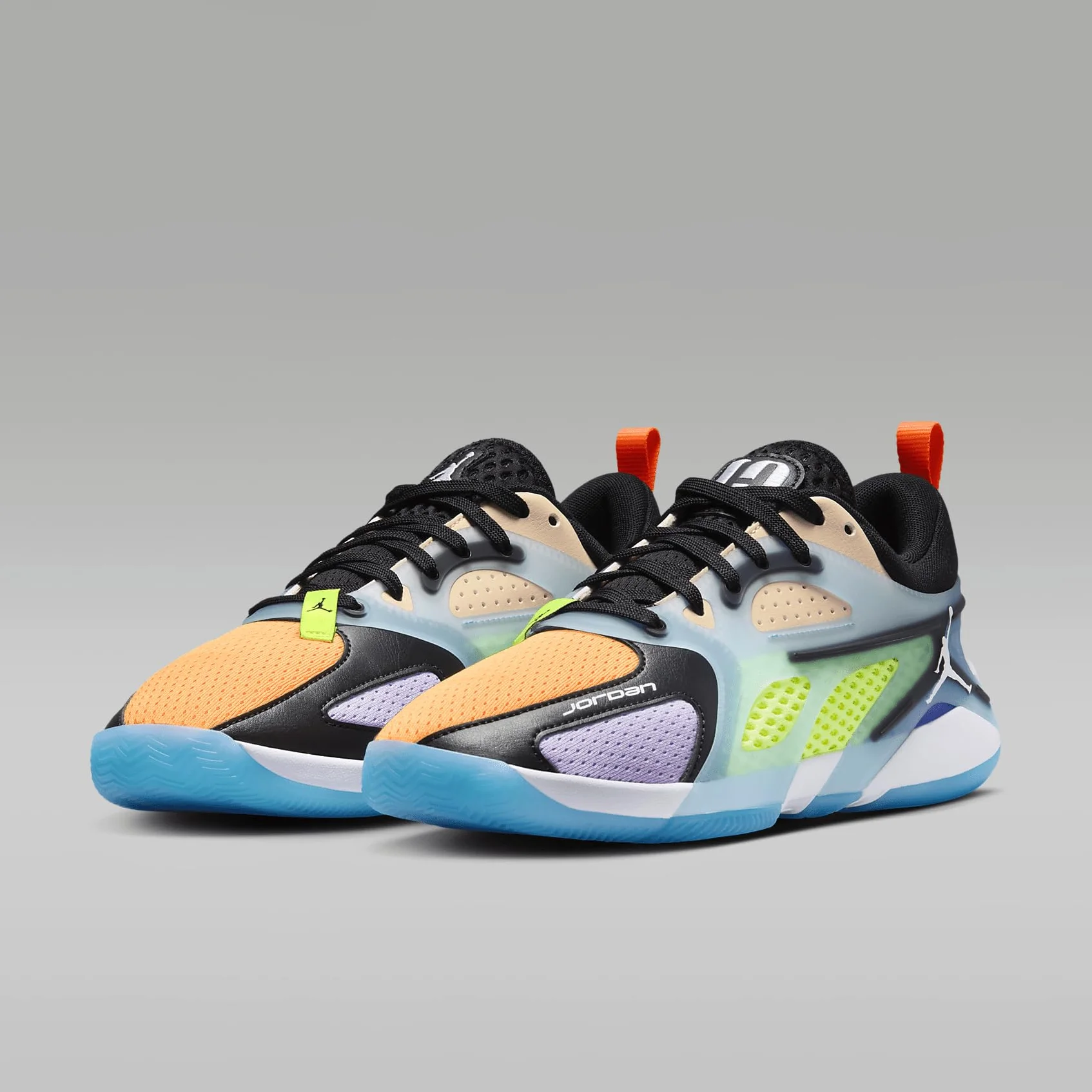 Jordan Heir Zapatos de baloncesto mujer negro tinte carmesí crema melocotón
