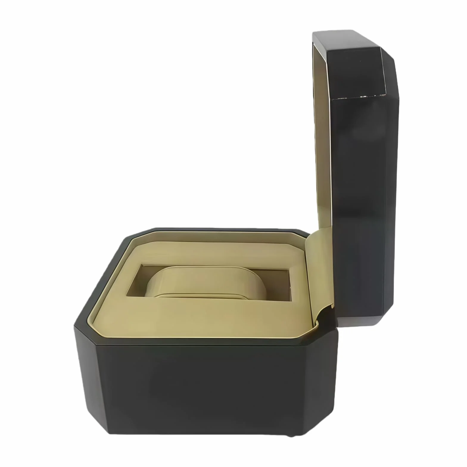 Caja Reloj Universal Exterior Negro Alto Brillo Protector Almacenamiento para Breitling