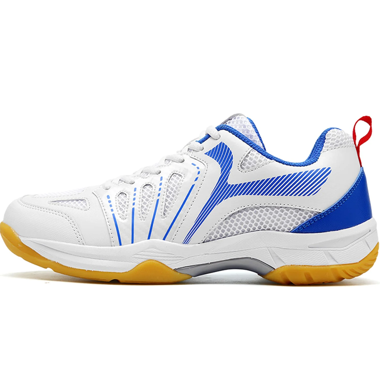 SDEQA Zapatos De Bádminton para Hombres Zapatos De La Corte Interior Zapatillas Antideslizantes De Tenis Deporte Transpirable para Tenis De Tenis De Calabaza Tenis