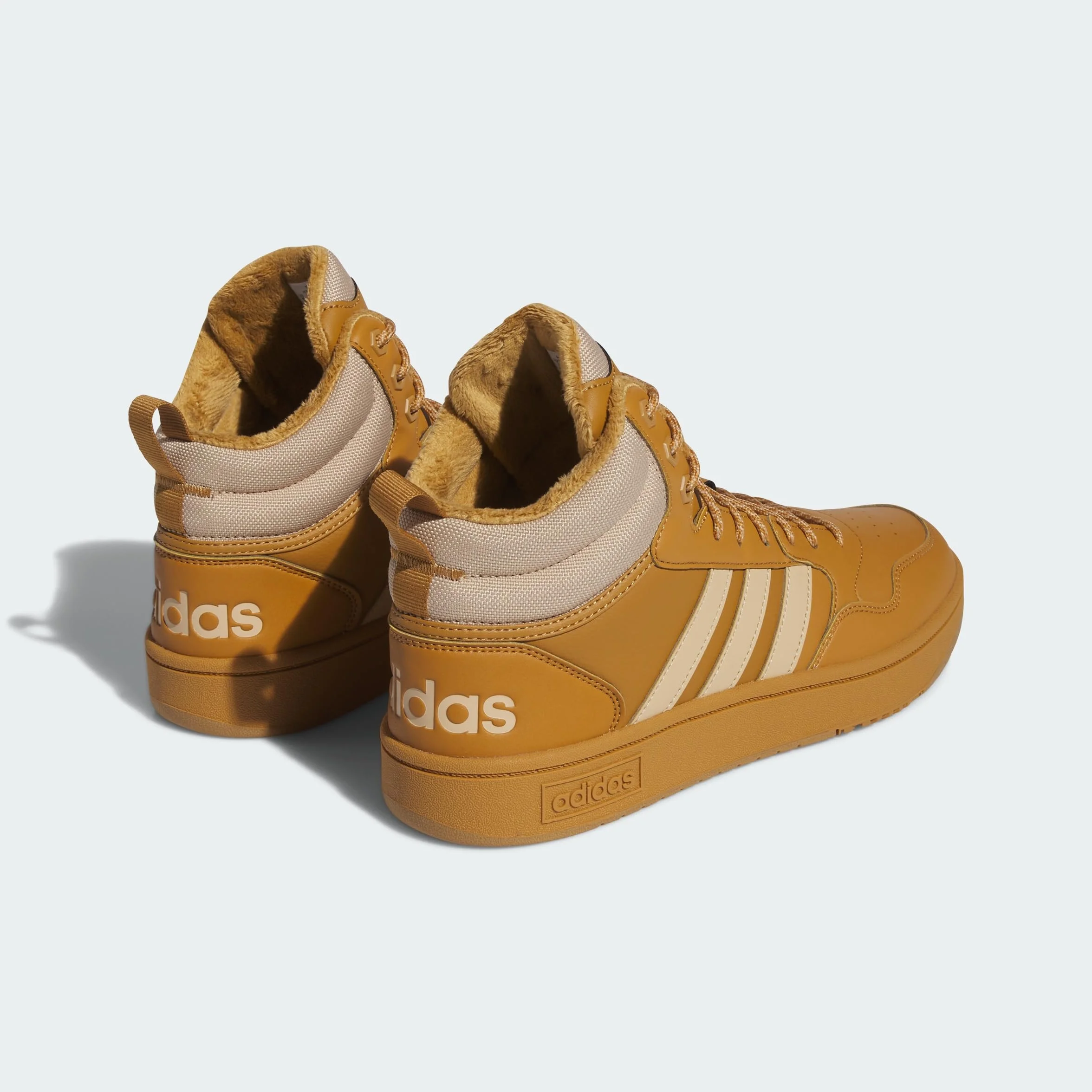 Adidas Men's Hoops 3.0 Mid Basketball Shoes Winterized Fur Lining