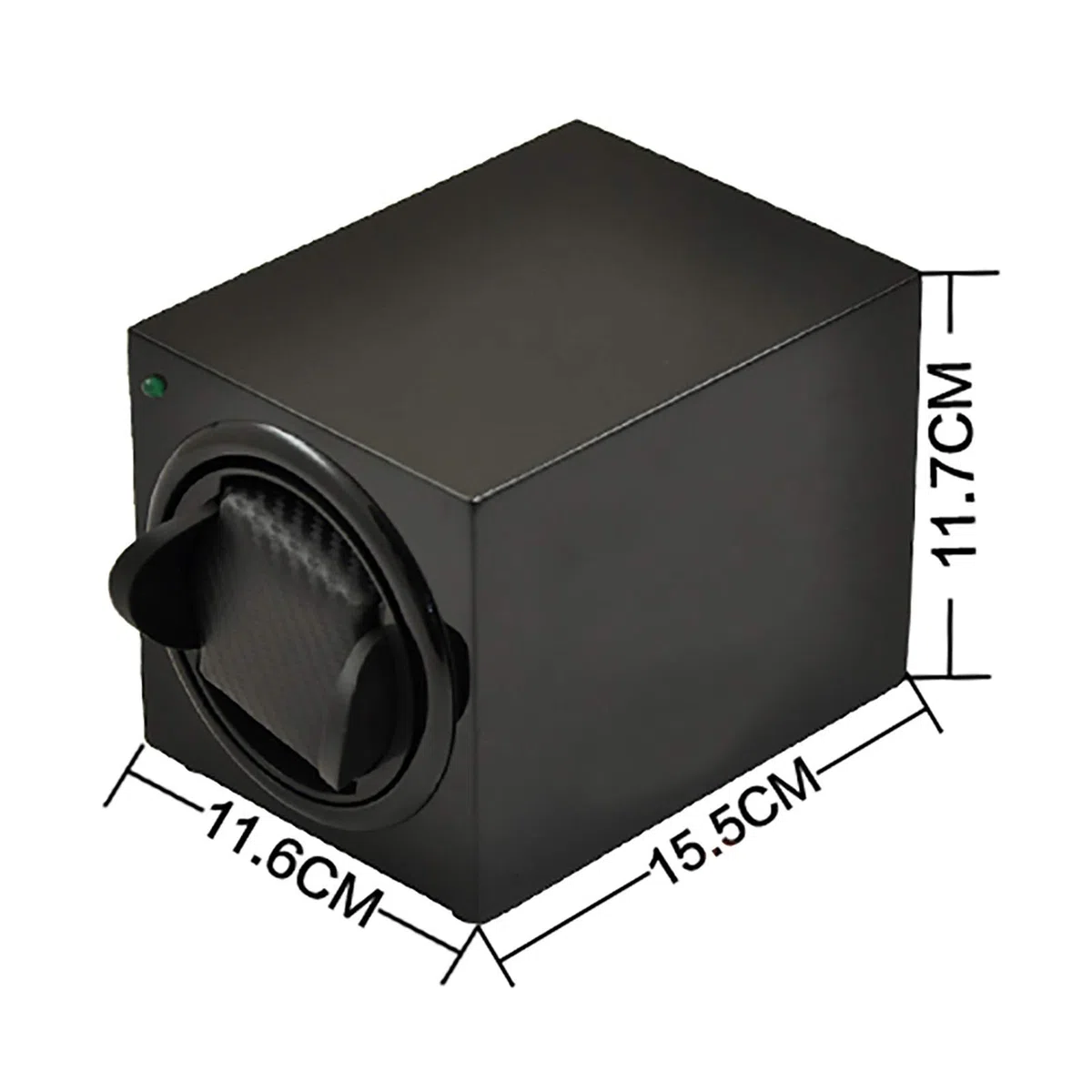 Agitador de Reloj Individual de Madera, Caja de bobinado de Reloj de Doble Potencia, bobinadora de Reloj mecánica automática, Motor Giratorio (Caja de exhibición de Reloj)