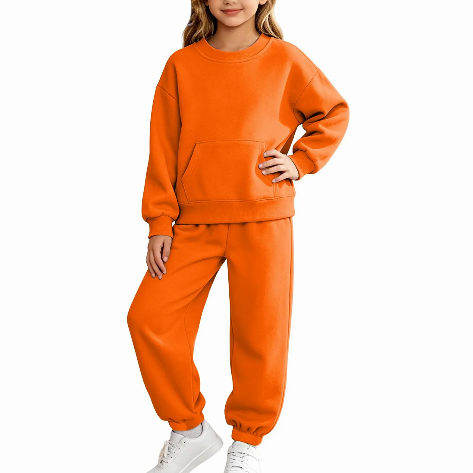 Conjunto Deportivo Niña Niño,Chandal Infantil de Sudadera y Pantalón Jogger | Ropa Deportiva 2 Piezas Suave y Cómodo para Otoño e Invierno Chándal Casual de Manga Larga con Bolsillos 4-15 años