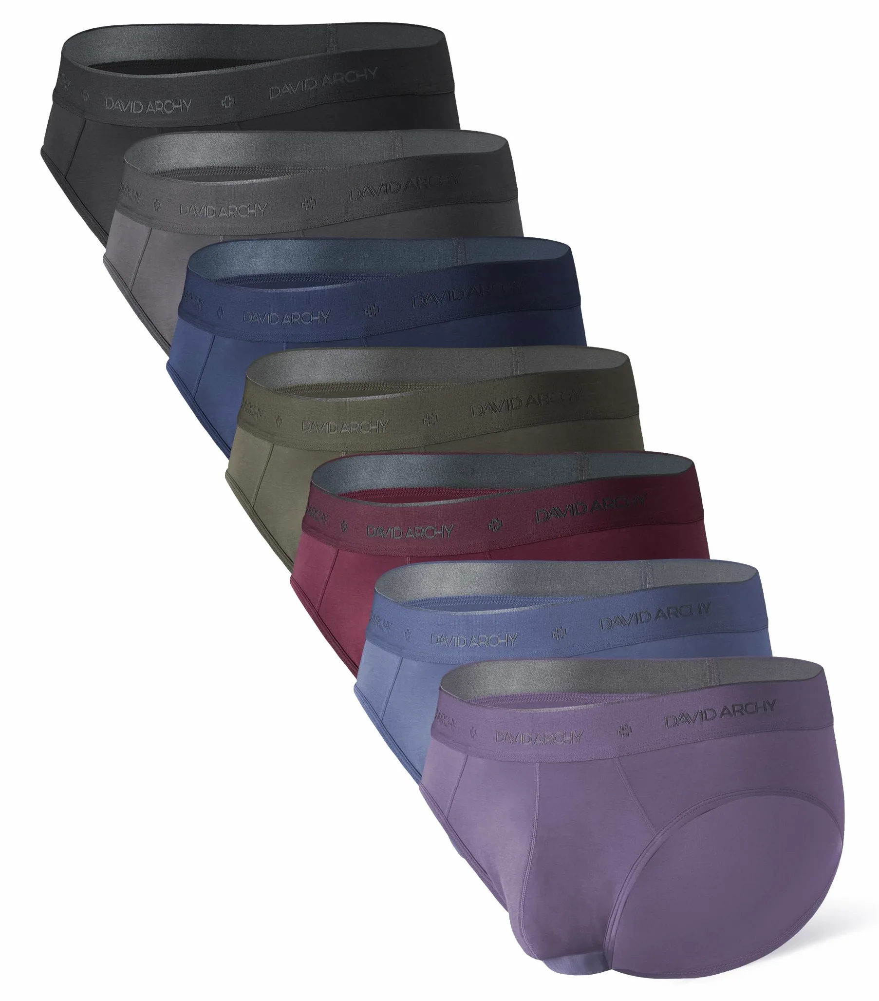 DAVID ARCHY Calzoncillos bóxers Suaves para Hombre Calzoncillos bóxers Vintage para Hombre Conjuntos para Hombre | Doble bolsa con bragueta, sensación de segunda piel ultrasuave, elastano elástico transpirable, antirozaduras, uso diario