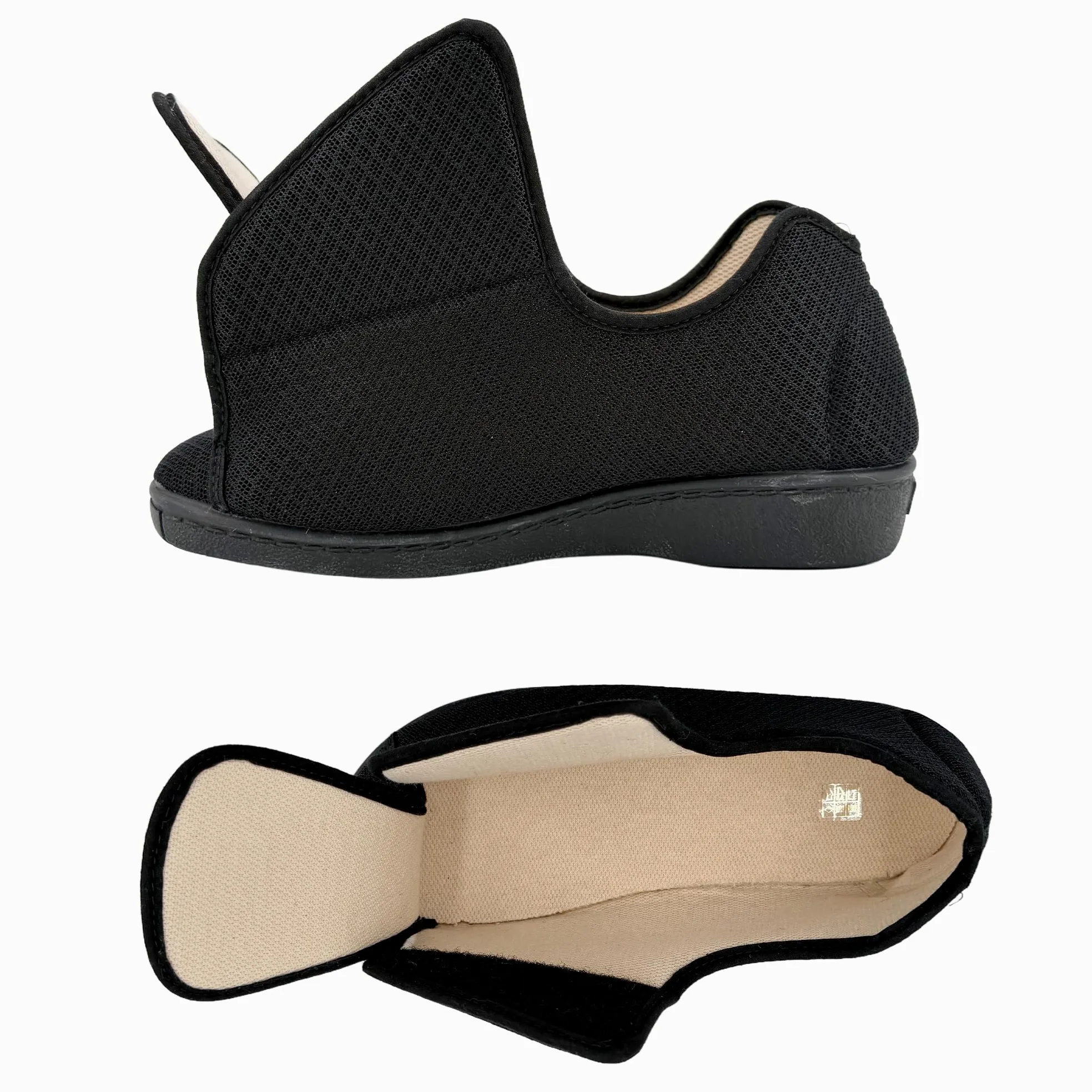 Zapatillas Casa Mujer Pantuflas Antideslizantes Cierre Autoadherente Ajustable Pies Hinchados Ancho