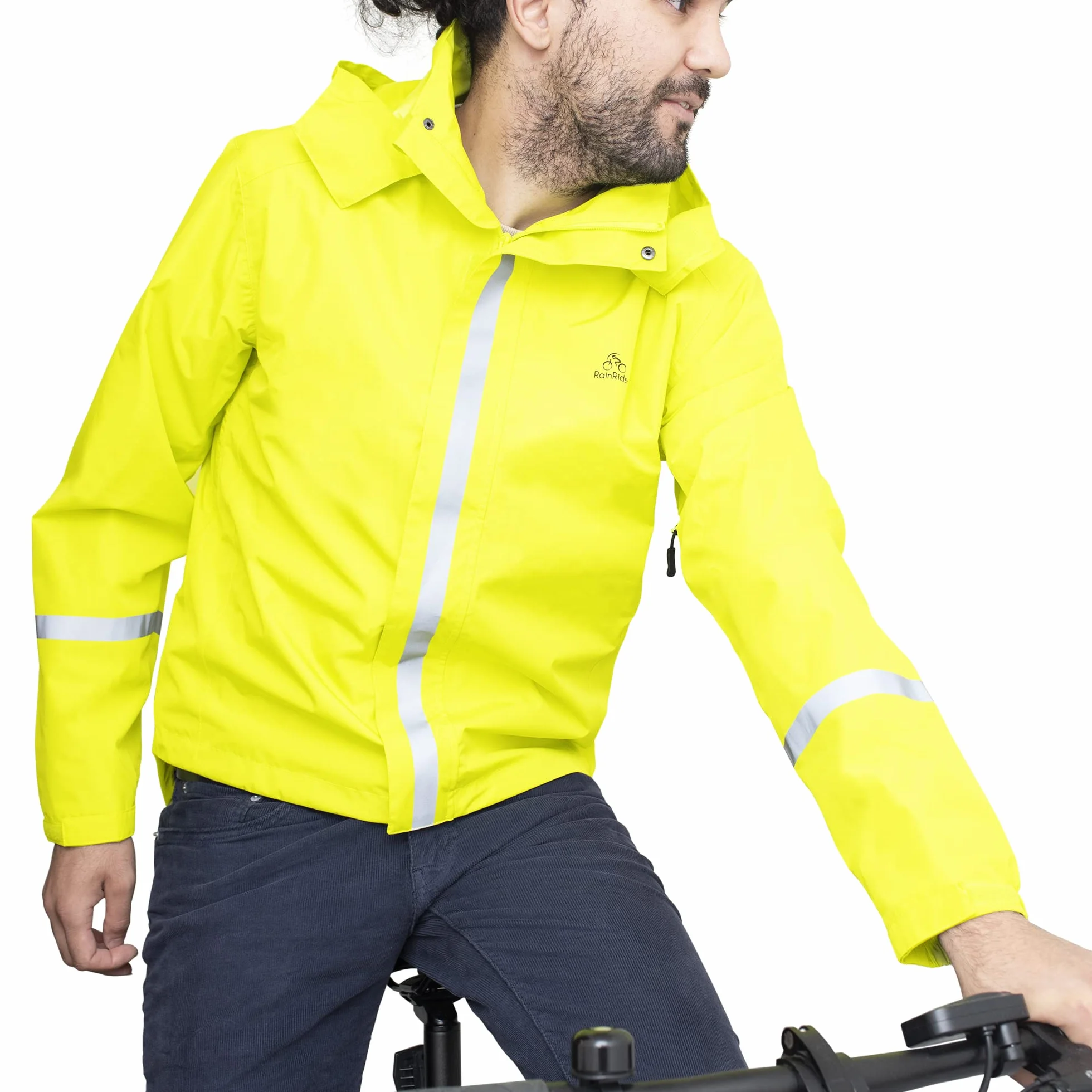 Rainrider Chubasquero impermeable reflectante para bicicleta unisex