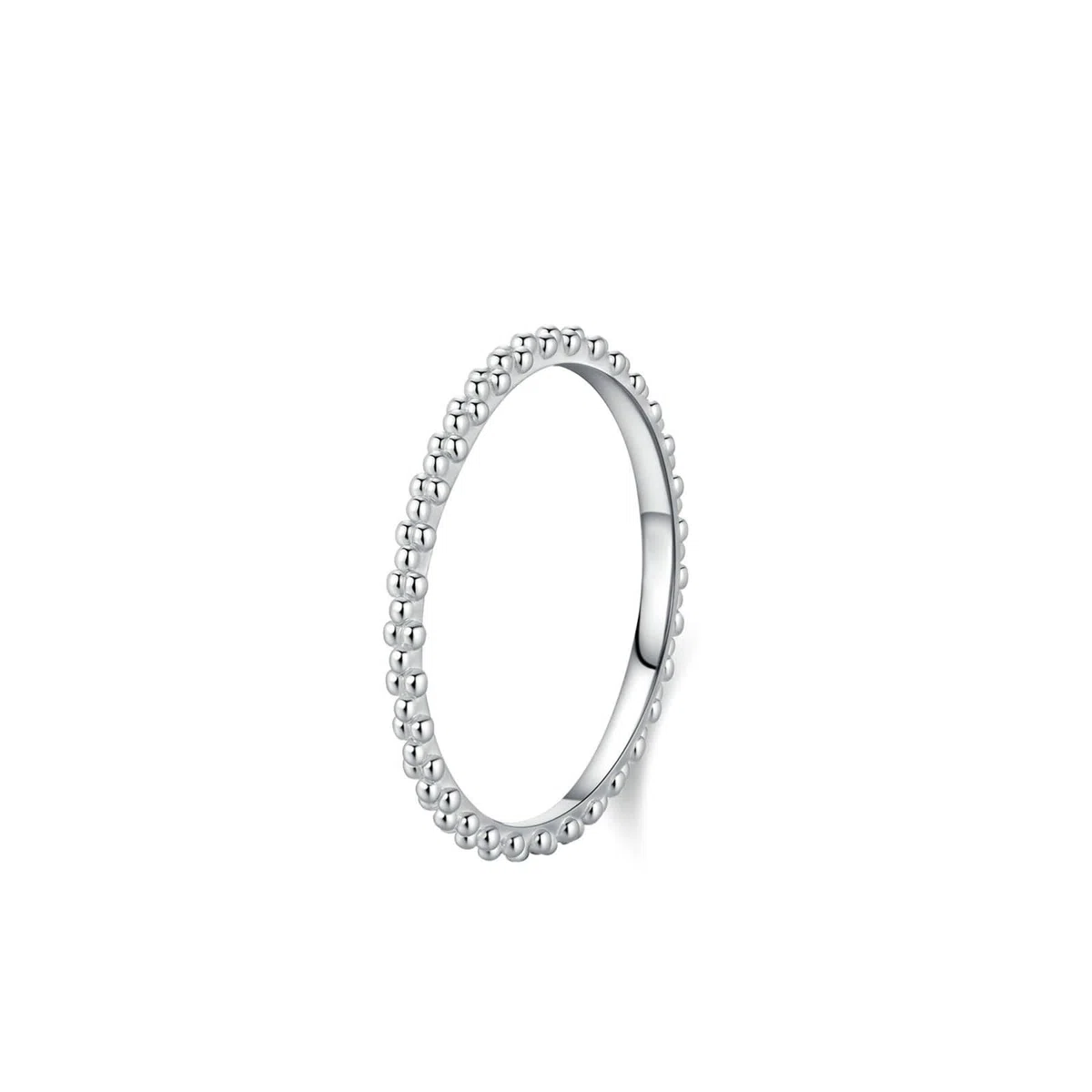 Anillos de aniversario para mujer, anillo de compromiso apilable con puntos redondos, regalos únicos para mujer
