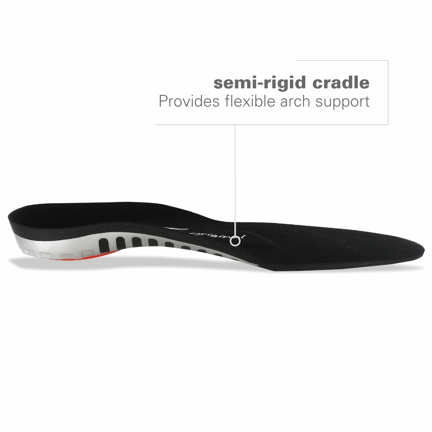 Spenco TOTALSUPPORT THIN 36-38 Plantillas/Cómodas, Blanco (Weiß), Talla Unica | Negro, EU 36-38; soporte de arco reducido, copa de talón profunda, estabilidad y amortiguación – para running y entrenamiento