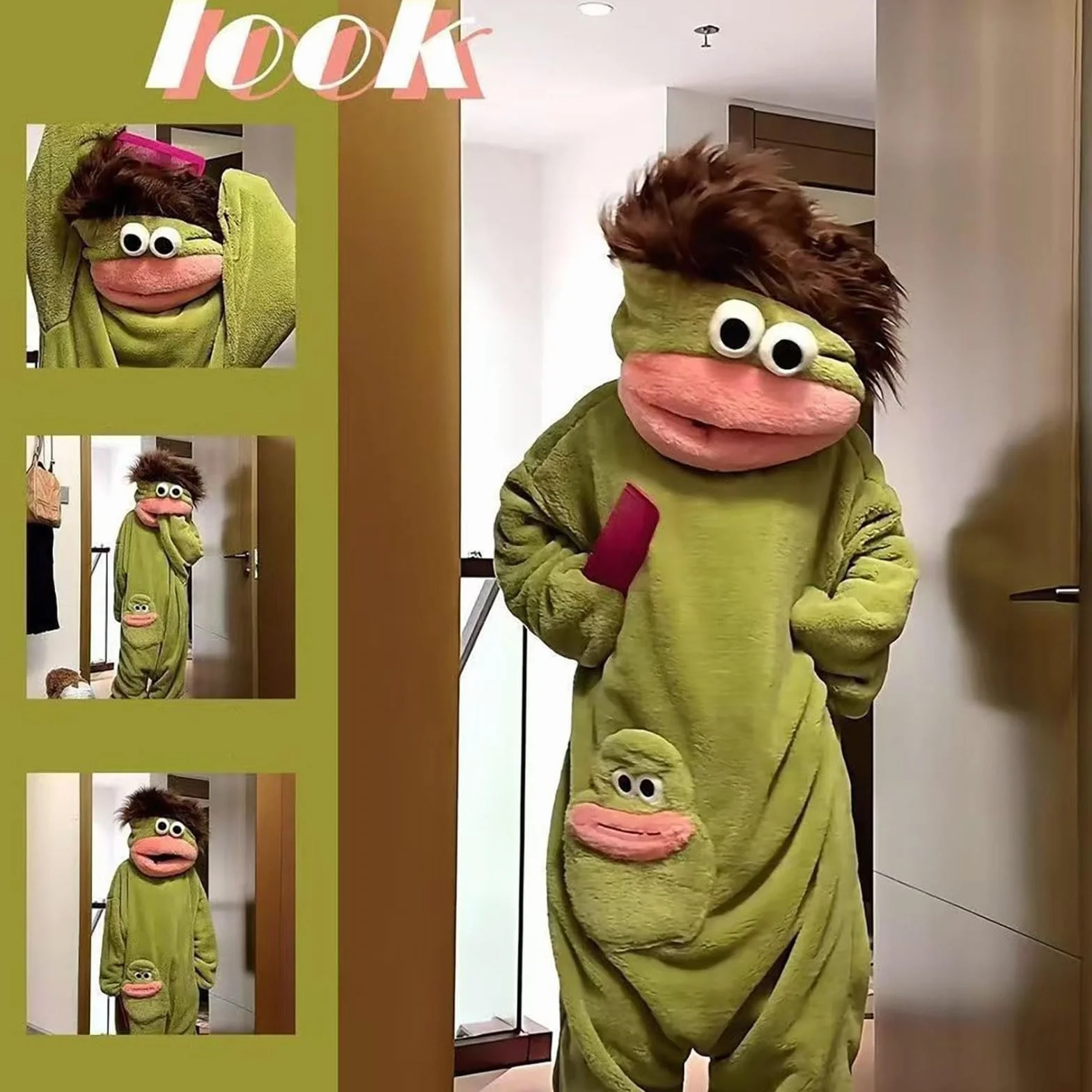 Pijama Monos Cosplay Traje con Capucha Cuerpo Completo para Adultos Fiesta