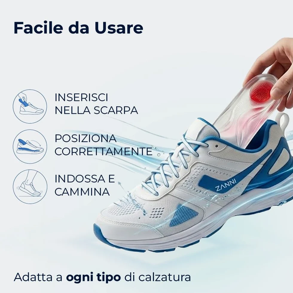Hidratante plantilla de gel de silicone-1 par (XL 45/46)