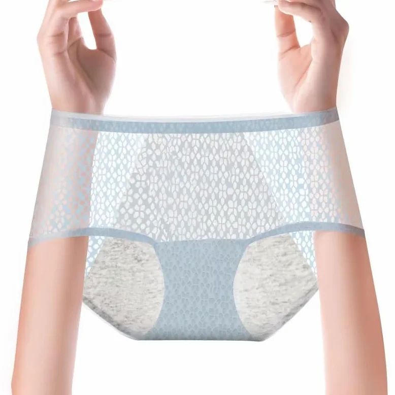 6 Piezas de Bragas de Algodón a Prueba de Fugas para Adolescentes Bragas para El Período Bragas Posparto Bragas Menstruales Ropa Interior Absorbente Bragas a Prueba de Fugas para Flujo Abundante Mu