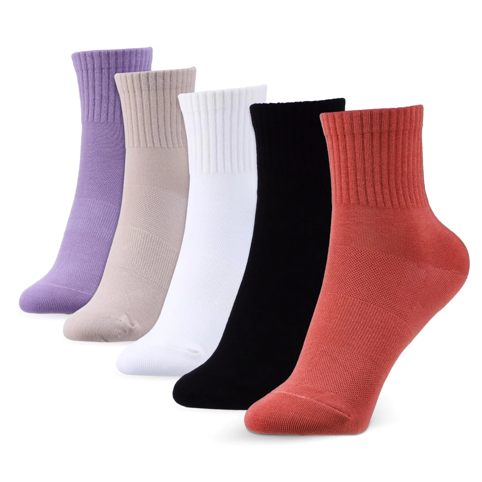 Gatuida 10pares Calcetines De Algodón Para Mujer Altos y Acolchados Para Deportes y Senderismo Confección