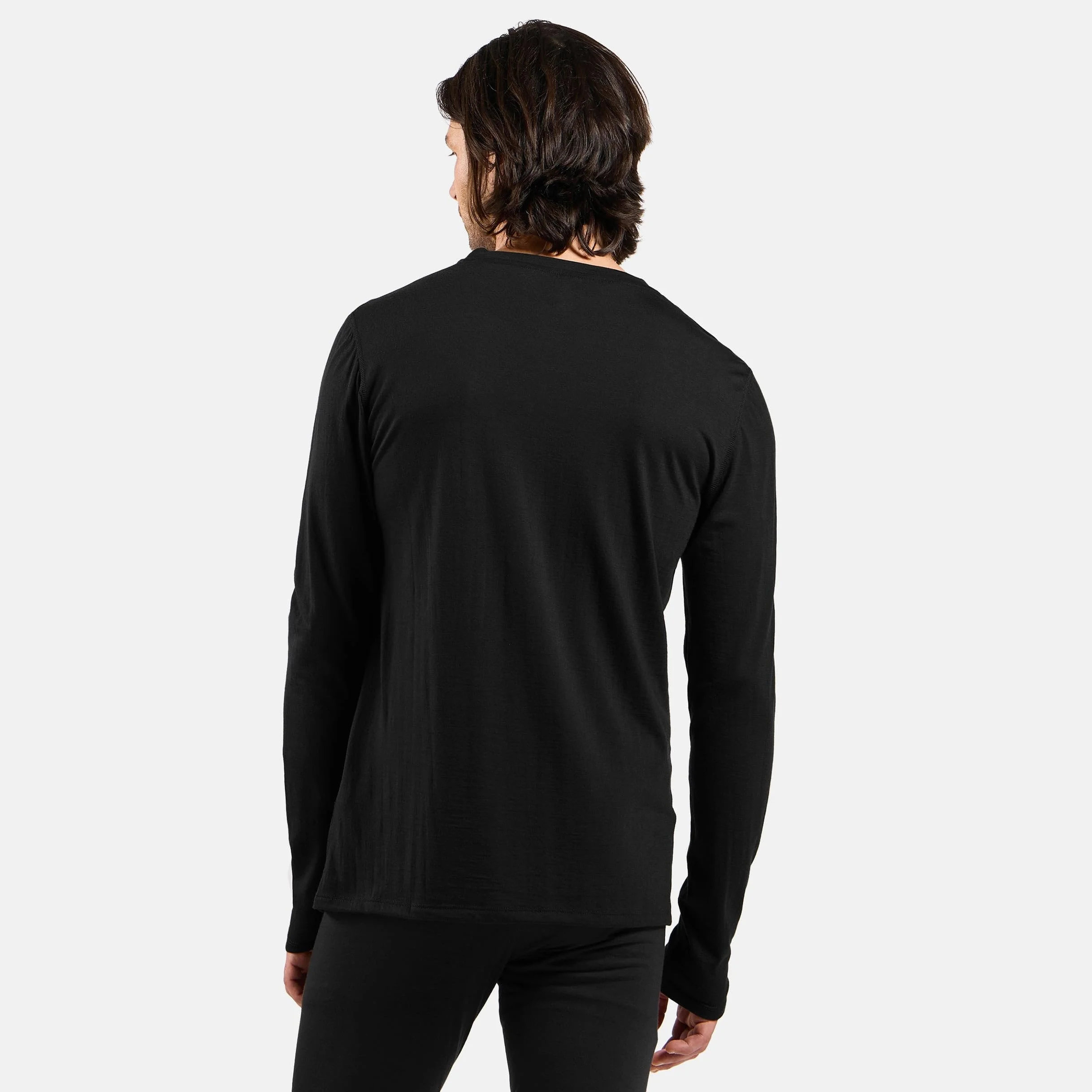 Odlo Merino 160Crew Camiseta de Manga Larga Hombres Black