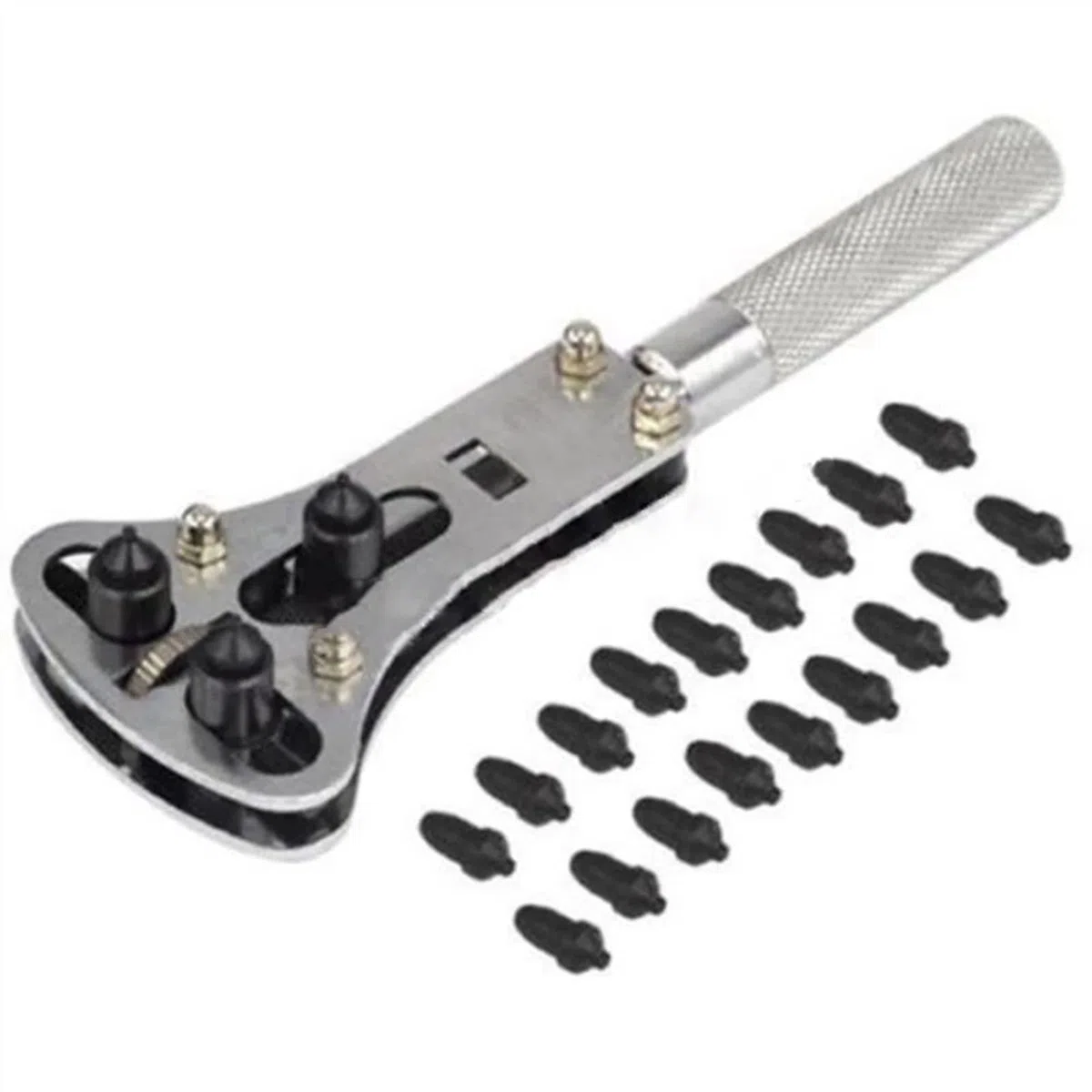 Kit de herramientas de reparación de relojes, abridor de caja de reloj de pulsera, herramienta de reparación de llave ajustable, herramienta de reparación de relojes