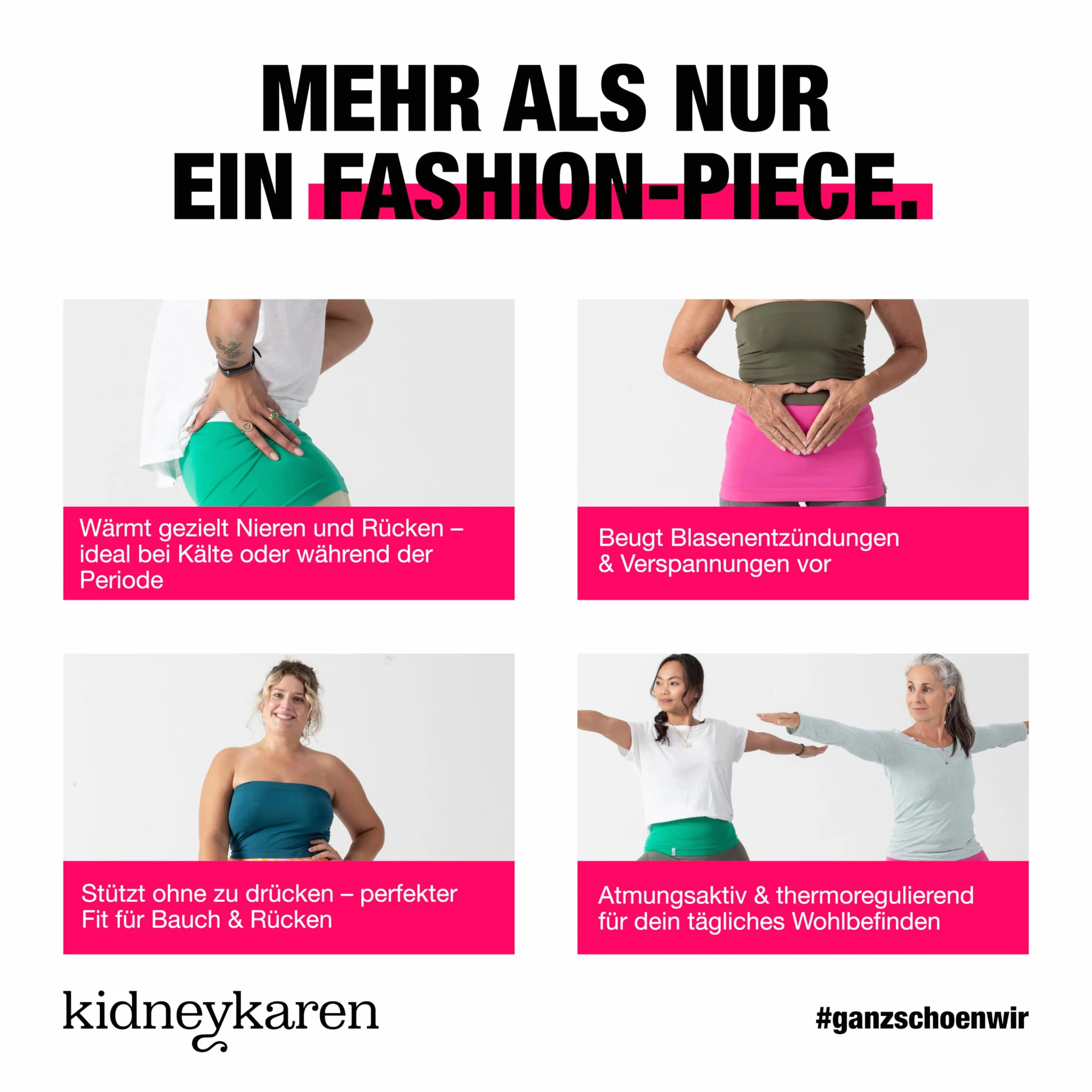 kidneykaren Basic-Tube M Grey Melange