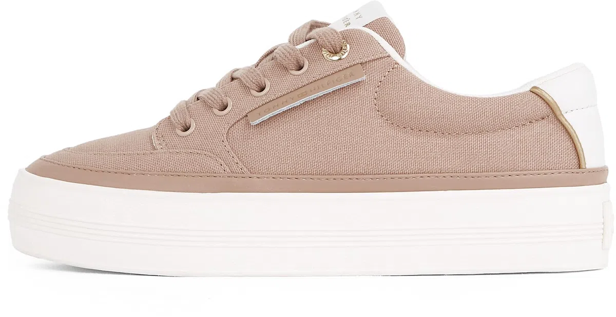 Tommy Hilfiger Sneaker con Suela Vulcanizada Mujer Essential Textile Plateau