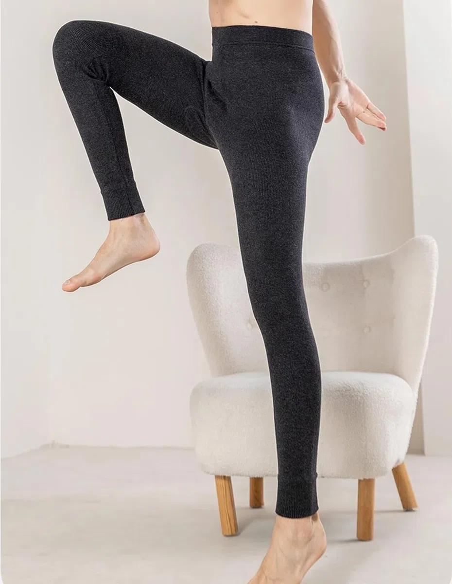 HNVAVQ Pantalones térmicos clásicos para Hombre y Mujer, 100% Cachemira, Leggings de Cintura Alta, Pantalones térmicos para la Nieve