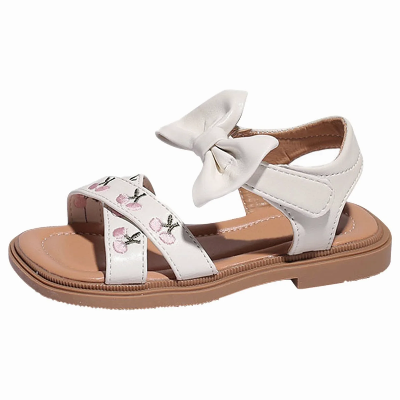 YHQZNLXQ Generisch Sandalias para Niñas Verano Bebé Niñas Zapatos De Princesa Suela Suave Zapatos Romanos Bordados