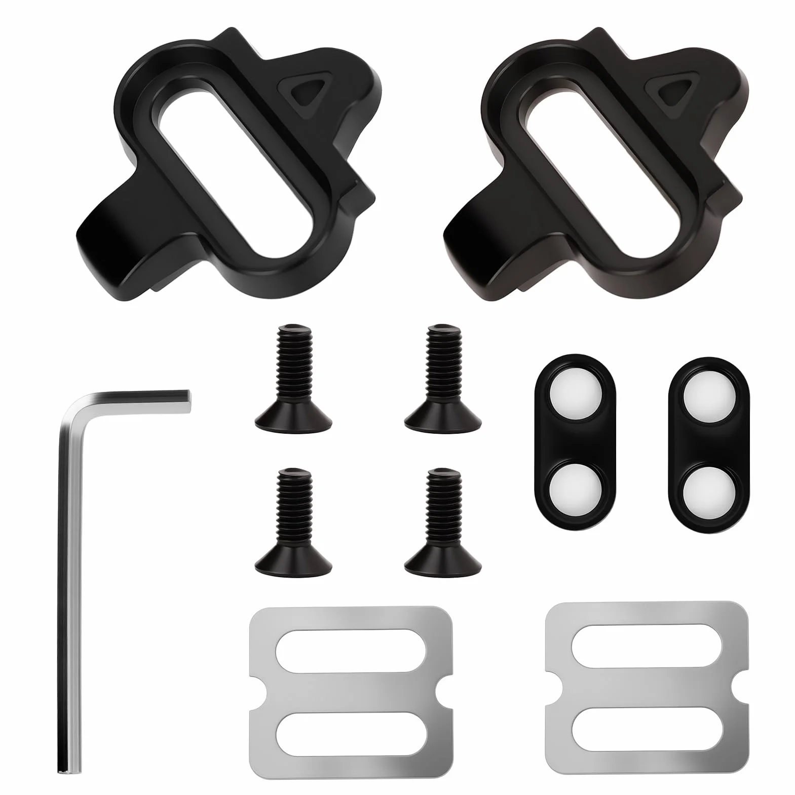 Cleats de bicicleta con placas antideslizantes compatibles con pedales Shimano MTB SPD (SH51) para Cleats Shimano SPD para entrenamiento en interiores, ciclismo al aire libre y commuting