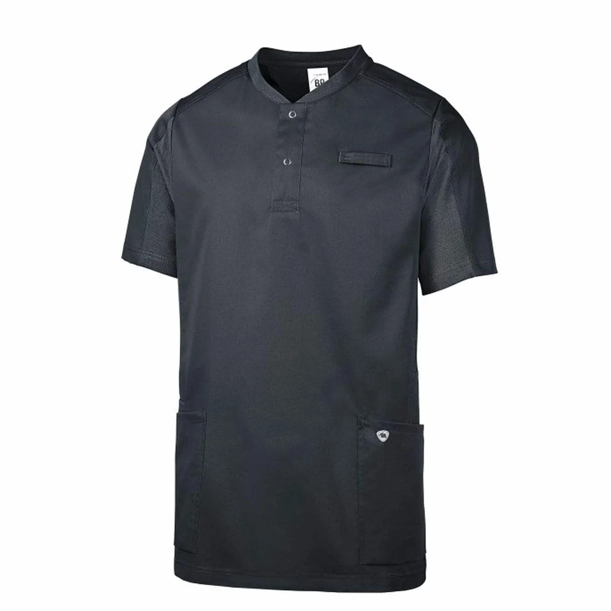 BP 1739-435-0056-M - Túnica unisex de manga corta, insertos de piqué y brazo Lift-System 180,00 g/m2, mezcla de tela, antracita M