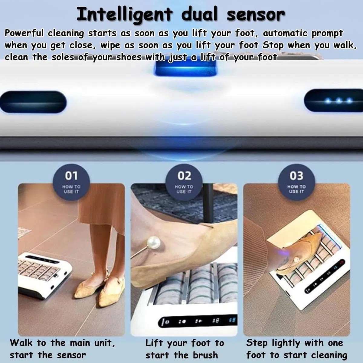 Máquina de limpieza de suelas, limpiador de zapatos sin agua, pulidora de zapatos de inducción automática recargable de 260 rpm, máquina de limpieza de suela de zapatos totalmente automática, succión
