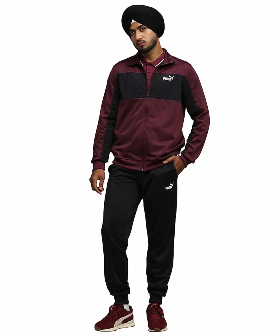 PUMA Chándal de hombre Acetata Poly Colourblock Burdeos Código 687304-96