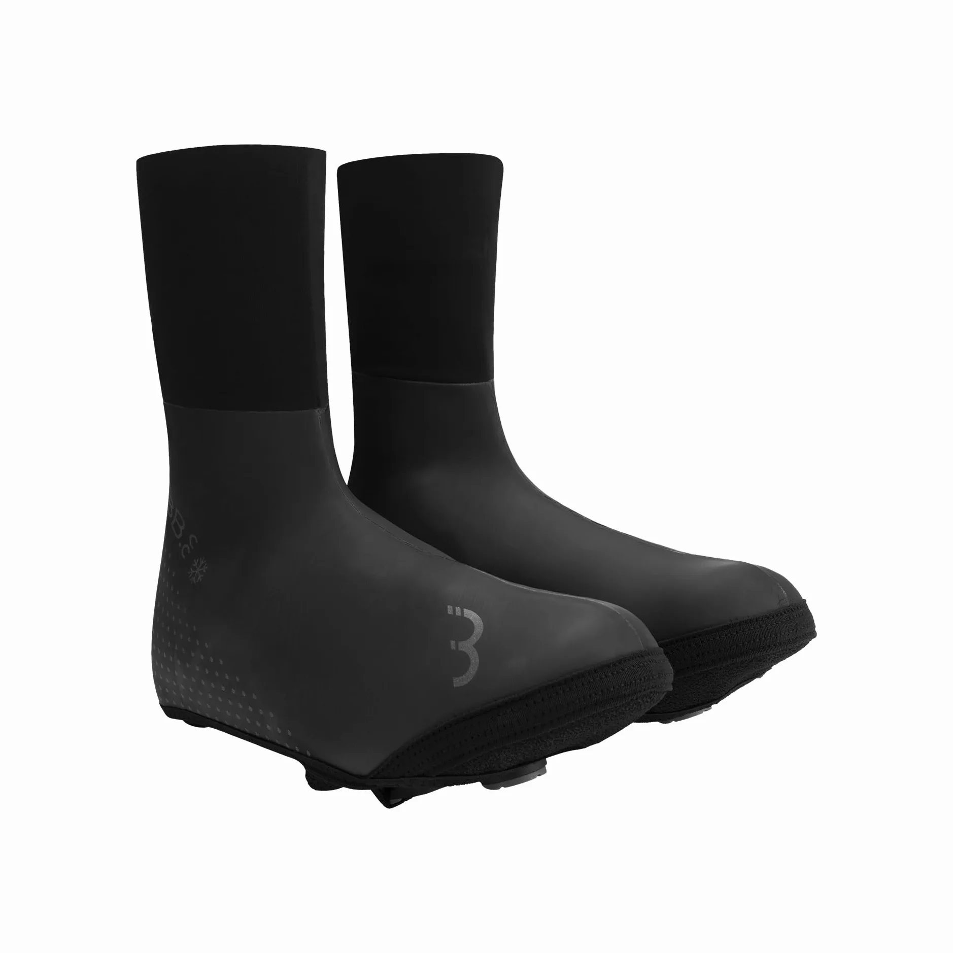 BBB Cubrezapatillas Ciclismo Ultrawear Sin Cremallera - Capa Impermeable Neoskin - Costuras Pegadas para 100% Estanca - Arte Reflectante -Unisex Adulto