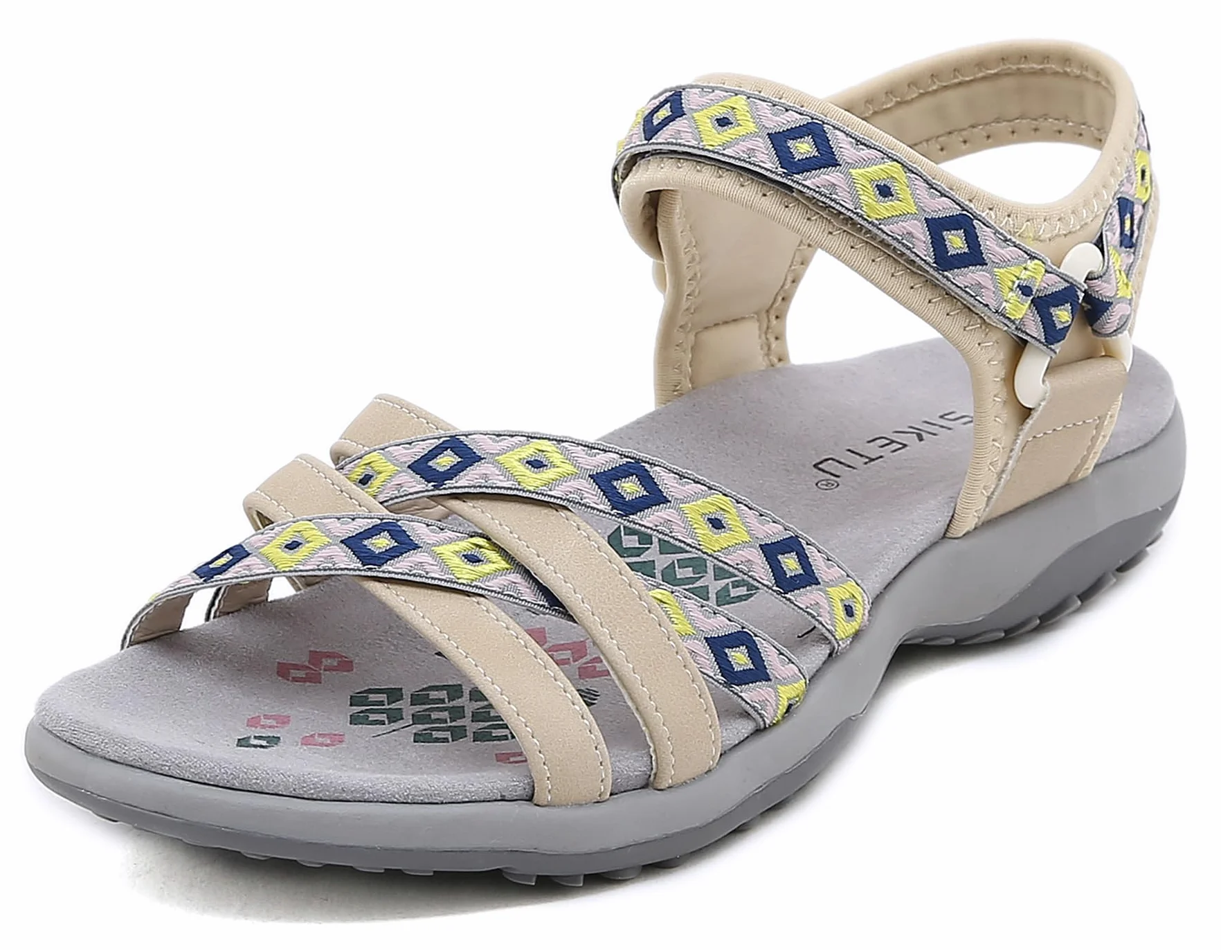 Meik Mangni Sandalias Deportivas Mujer Sandalias de Punta Descubierta Verano Sandalia de Trekking