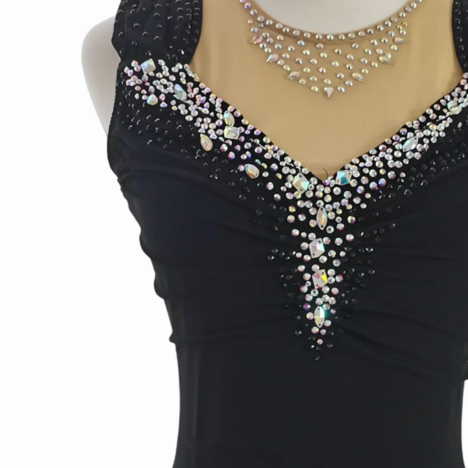 LIUHUO Vestido de patinaje artístico para niños, adultos, rendimiento de competición para niñas