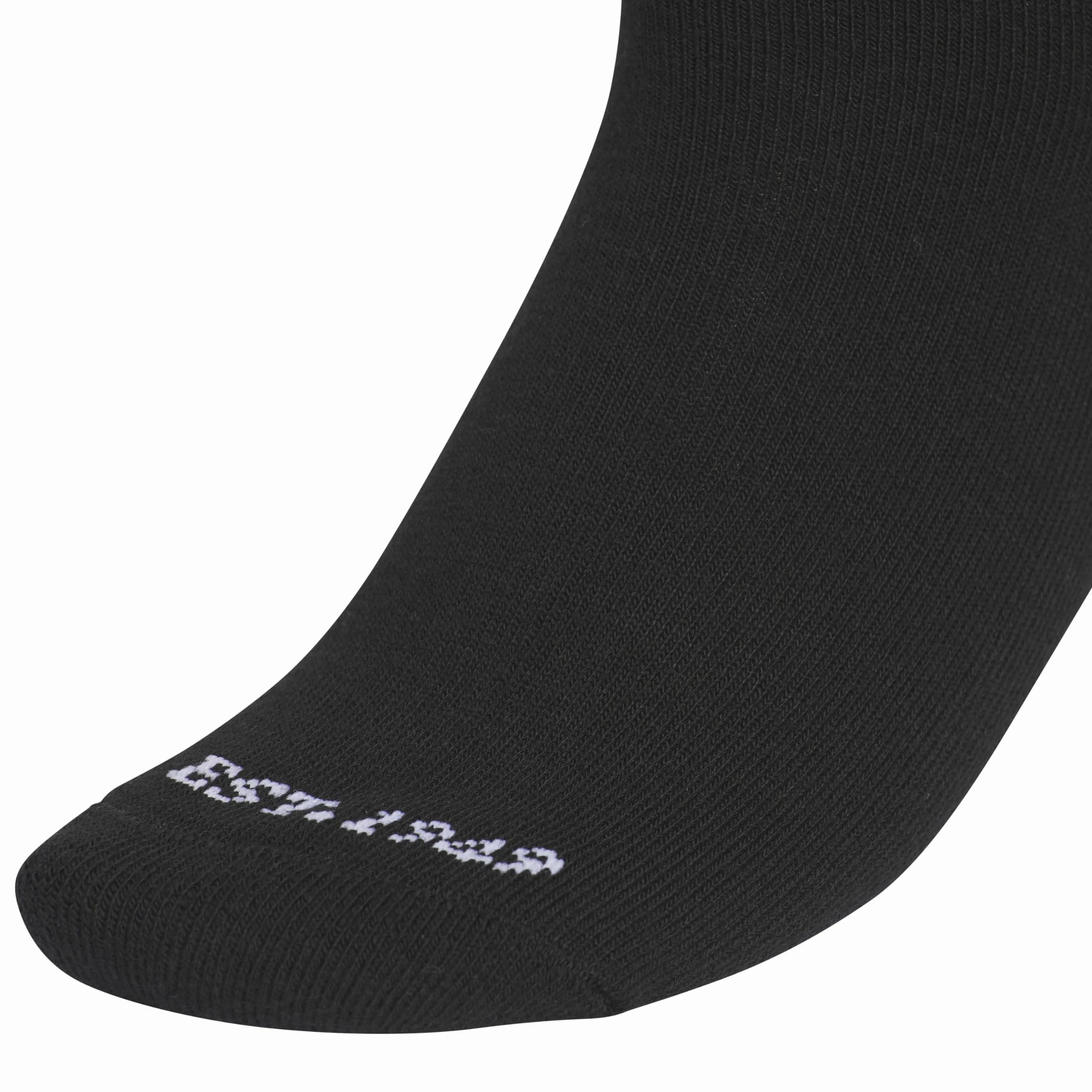 adidas Calcetines Deportivos Acolchados para Mujer (Paquete de 3 Pares) de Media caña por Encima del Tobillo, Negro/Blanco, M (Paquete de 3)